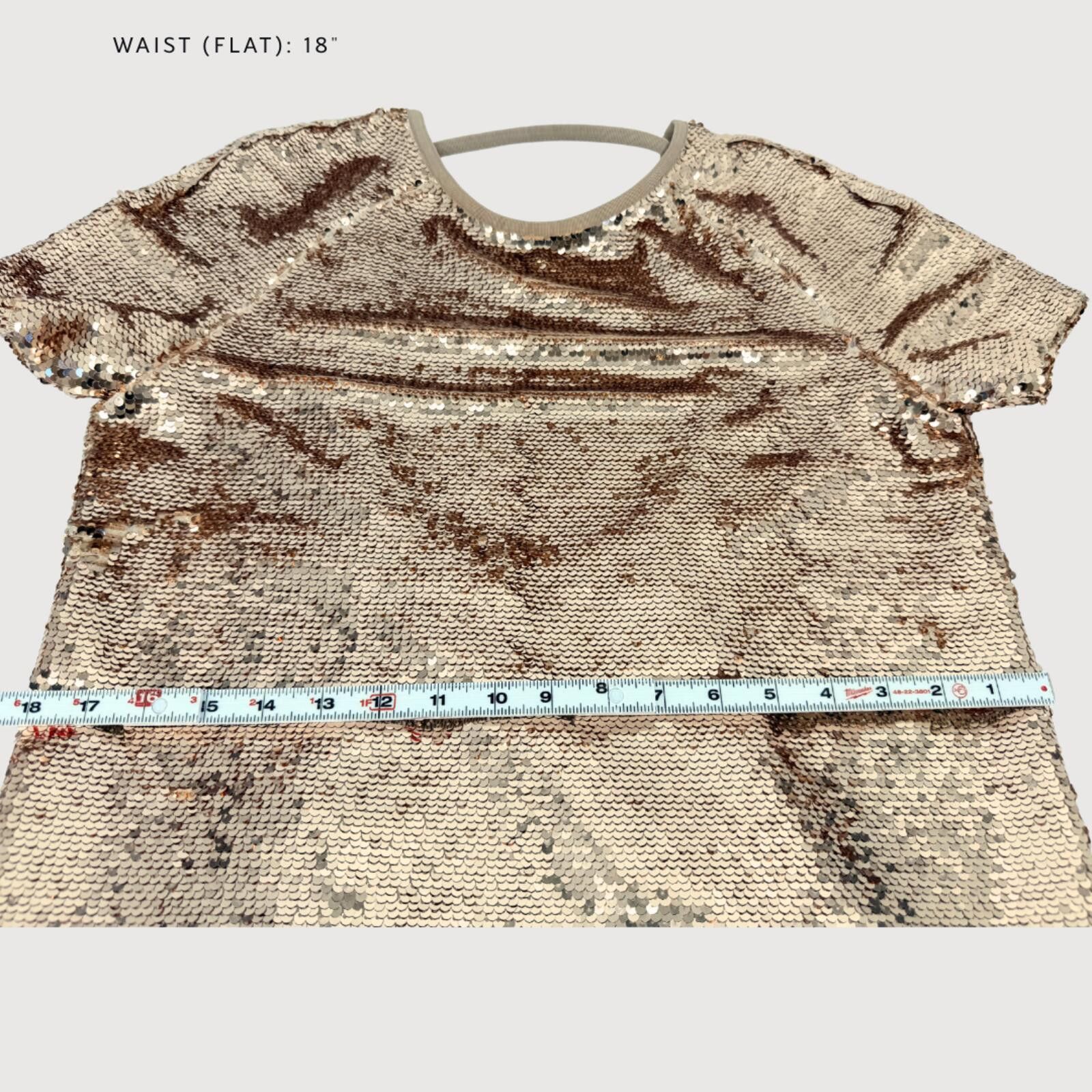 Other Sweaty Betty Disco Sequin Top Rose Gold XS Size XS / US 0-2 / IT 36-38 - 7 Thumbnail