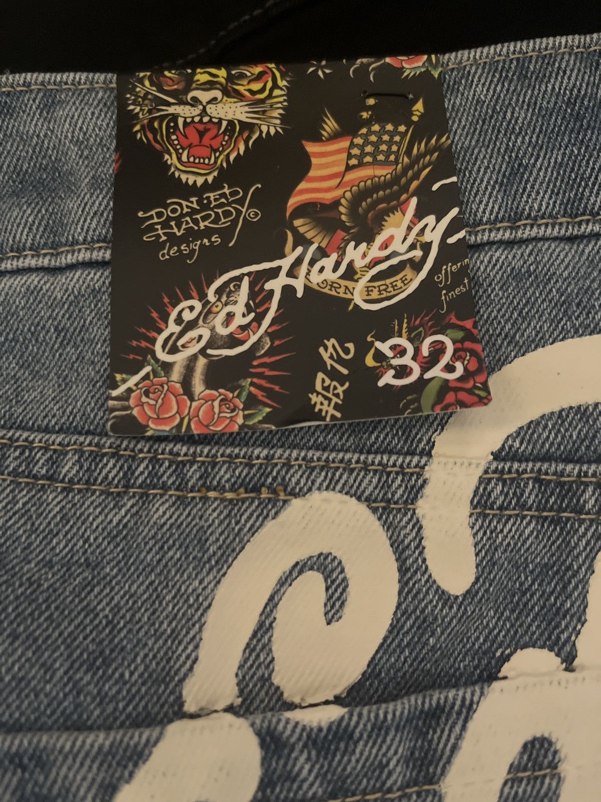 Ed Hardy ETERNAL LOVE MINI SHORTS Size 30" / US 8 / IT 44 - 6 Thumbnail