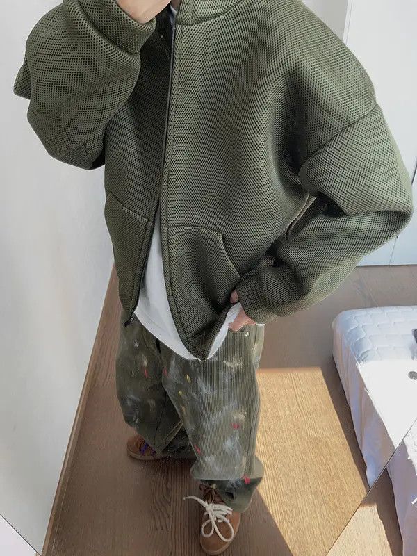 Vintage Fukatsu x Ayako Double Layer Green Mesh Hoodie Size US M / EU 48-50 / 2 - 2 Thumbnail