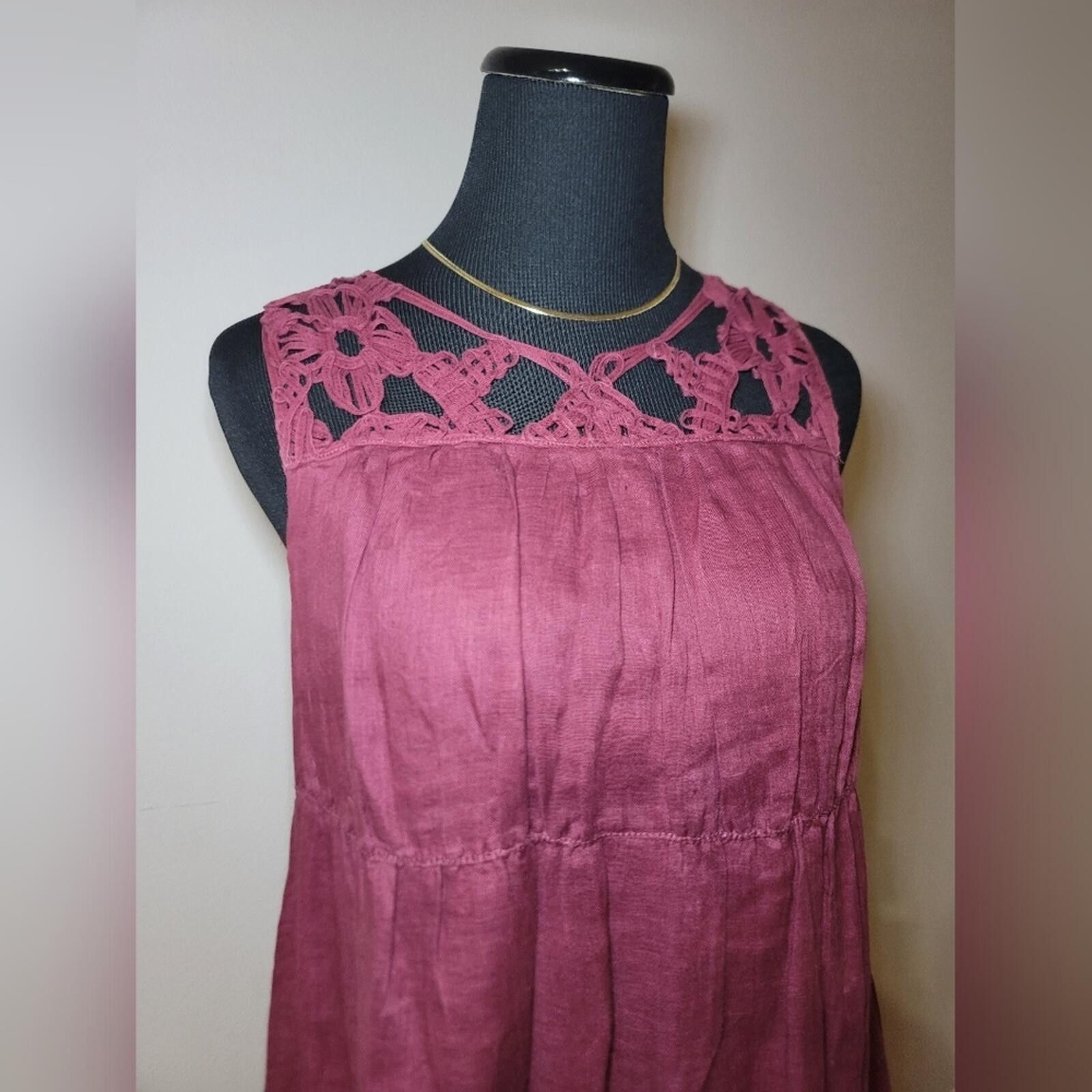 Other Max Studio Specialty Sleeveless Dress Linen Silk Quiet Lux S Size S / US 4 / IT 40 - 1 Thumbnail