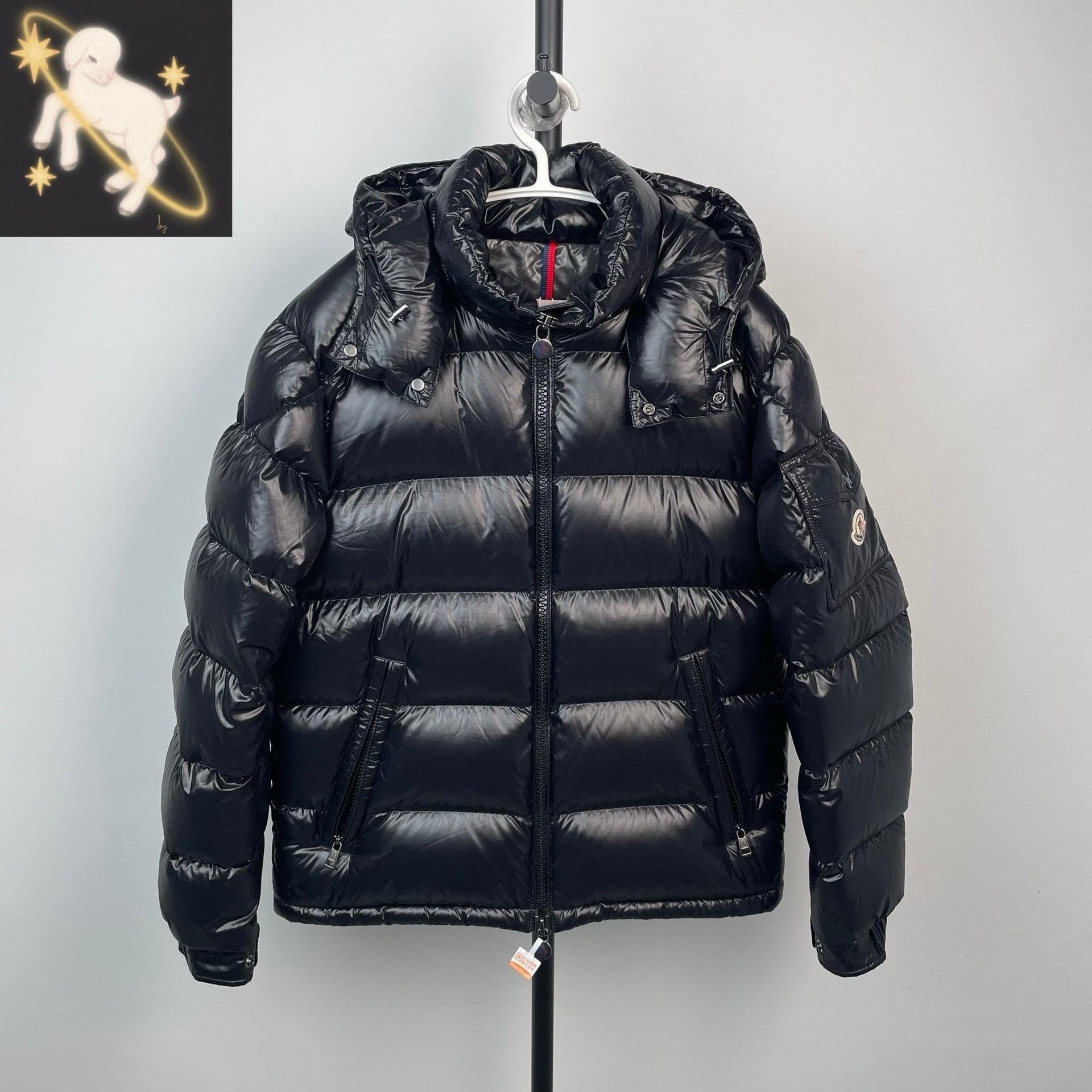 Moncler Moncler Black Heavy Coat S Men Size US S / EU 44-46 / 1 - 1 Thumbnail