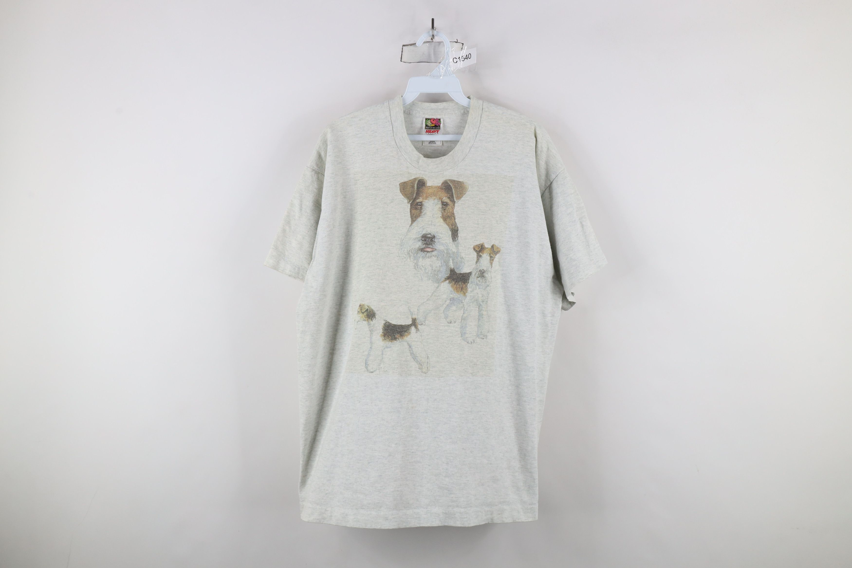 Vintage Vintage 90s Wire Fox Terrier Dog Short Sleeve T-Shirt USA Size US XL / EU 56 / 4 - 1 Thumbnail