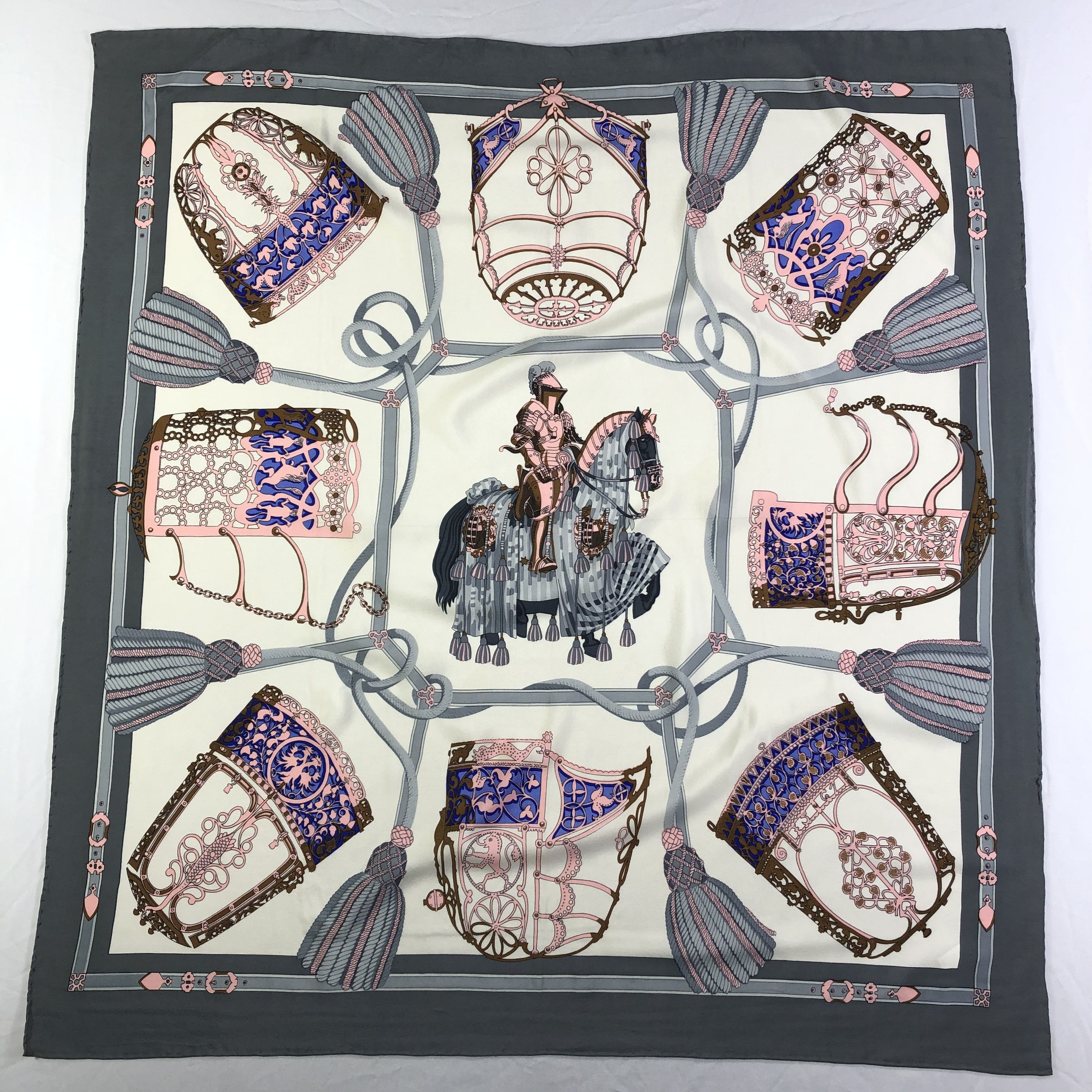 Lancel × Vintage Vintage Lancel Silk Scarf Size ONE SIZE - 2 Thumbnail