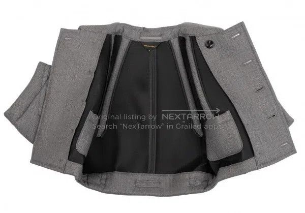 Comme des Garcons Comme des Garcons Grey vintage round neck double-breasted Size M / US 6-8 / IT 42-44 - 8 Thumbnail