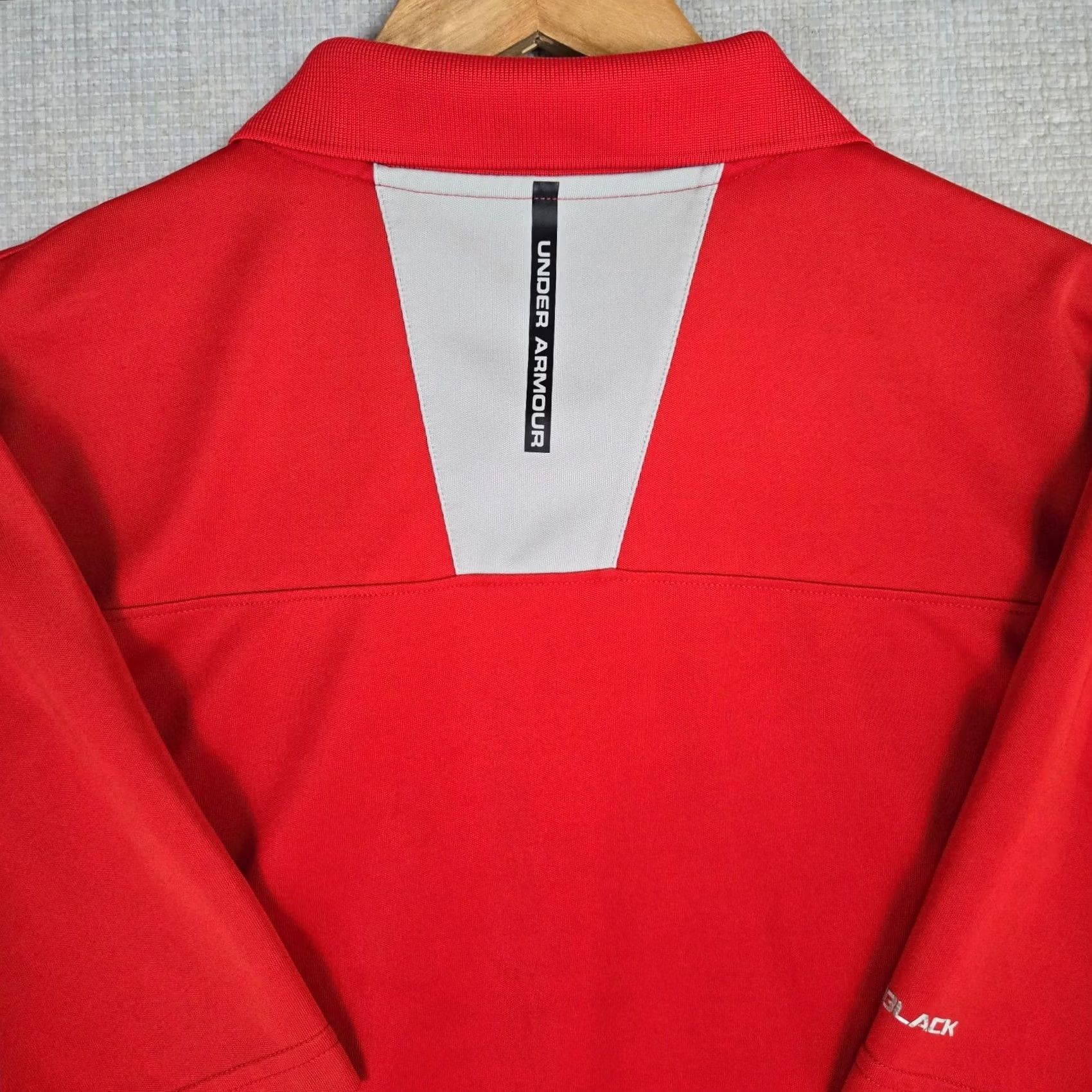Under Armour UNDER ARMOUR COLDBLACK Polo Shirt Performance Red Golf Wicking Mens Size XL Size US XL / EU 56 / 4 - 7 Thumbnail