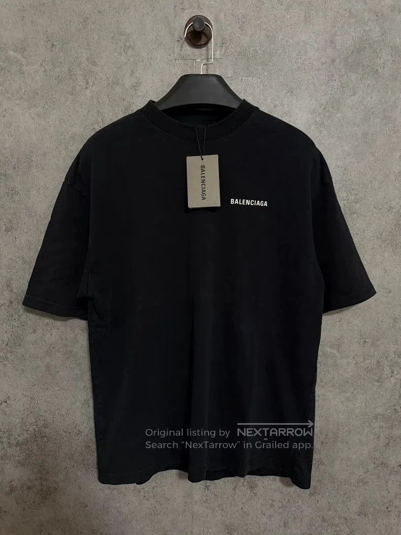 Balenciaga Balenciaga Black Short Sleeve Logo T-Shirt. Size US XS / EU 42 / 0 - 1 Thumbnail