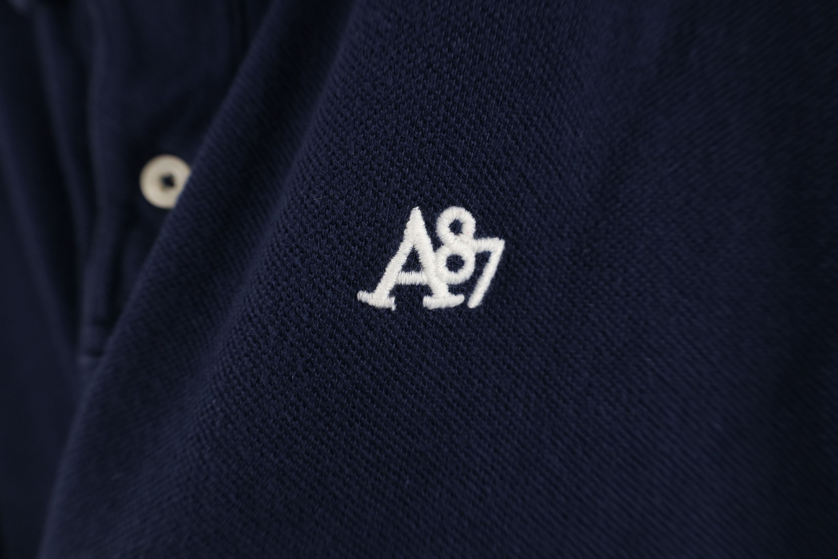 Aeropostale Vintage Y2K Aeropostale Knit Golf Polo Shirt Navy Blue Size US L / EU 52-54 / 3 - 4 Thumbnail