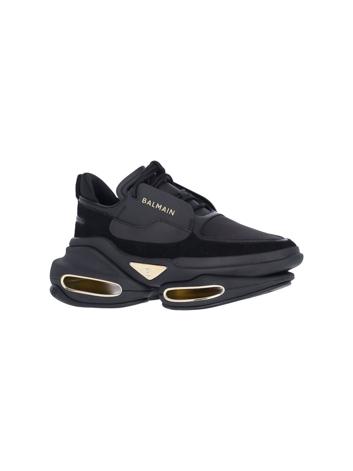 Balmain o1s1wg110425 B-Bold Low-Top Sneakers in Black Size US 12 / EU 45 - 2 Thumbnail