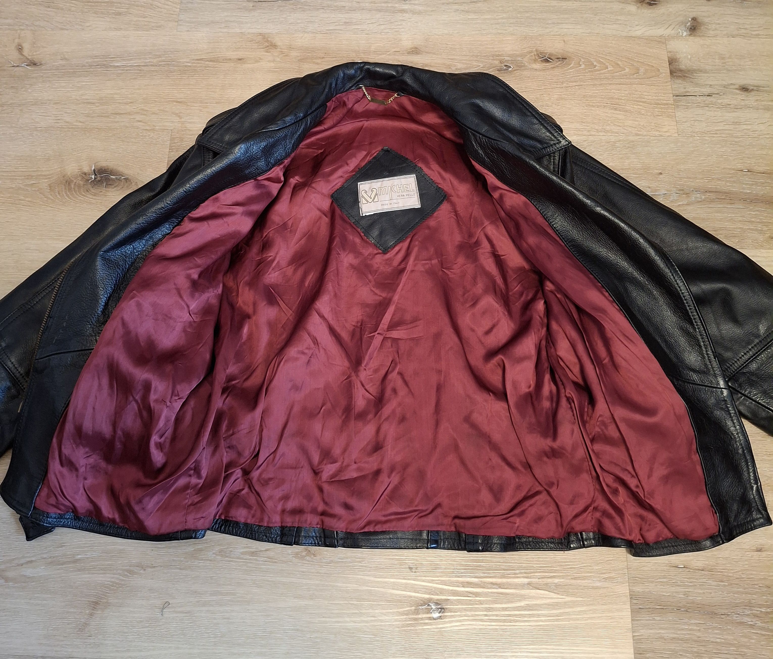 Vintage Vintage Black Leather Moto Jacket Size M / US 6-8 / IT 42-44 - 15 Thumbnail