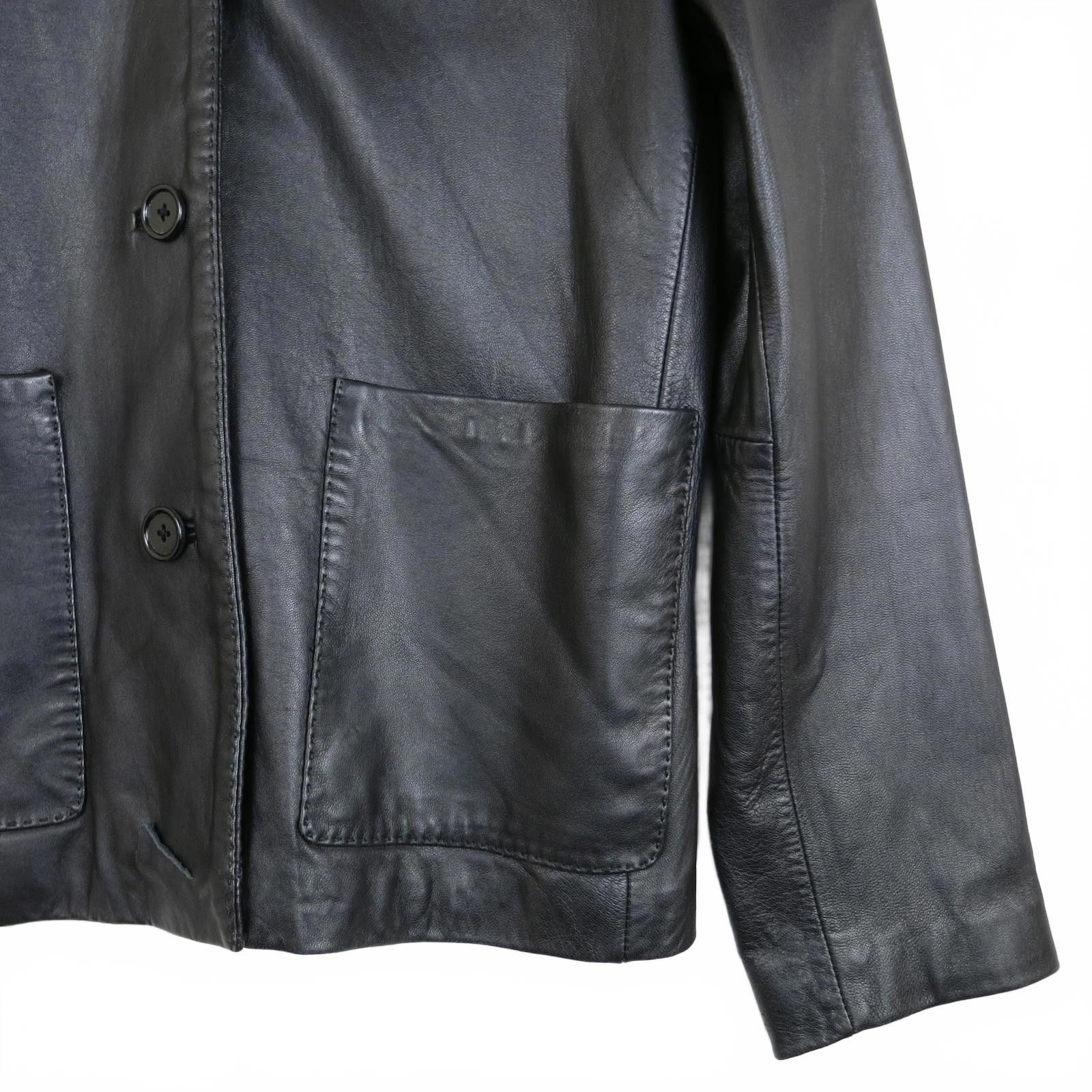 Other Charles Klein Black Leather Button-Up Jacket Women's M Size M / US 6-8 / IT 42-44 - 5 Thumbnail