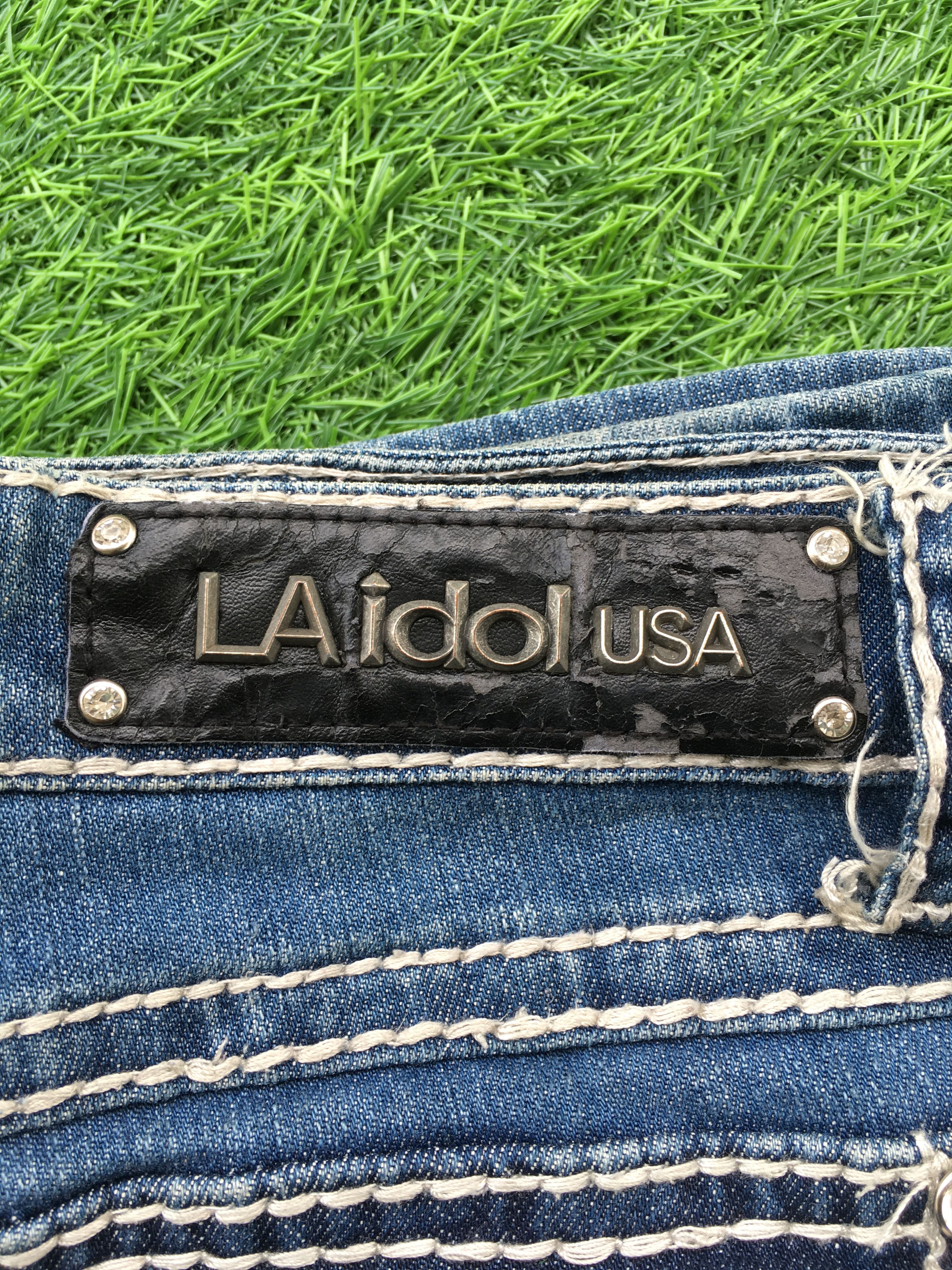 Grace in LA LA Idol USA signature cross boot jeans D-1028 Size 27" / US 4 / IT 40 - 10 Thumbnail