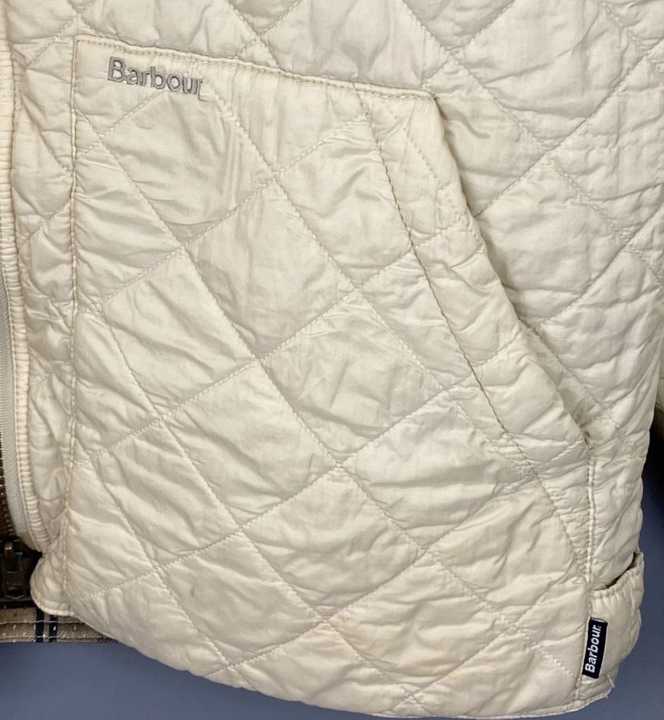 Barbour Barbour Flyweight Quilted Jacket Beige Cream Luxury Top Size US L / EU 52-54 / 3 - 4 Thumbnail