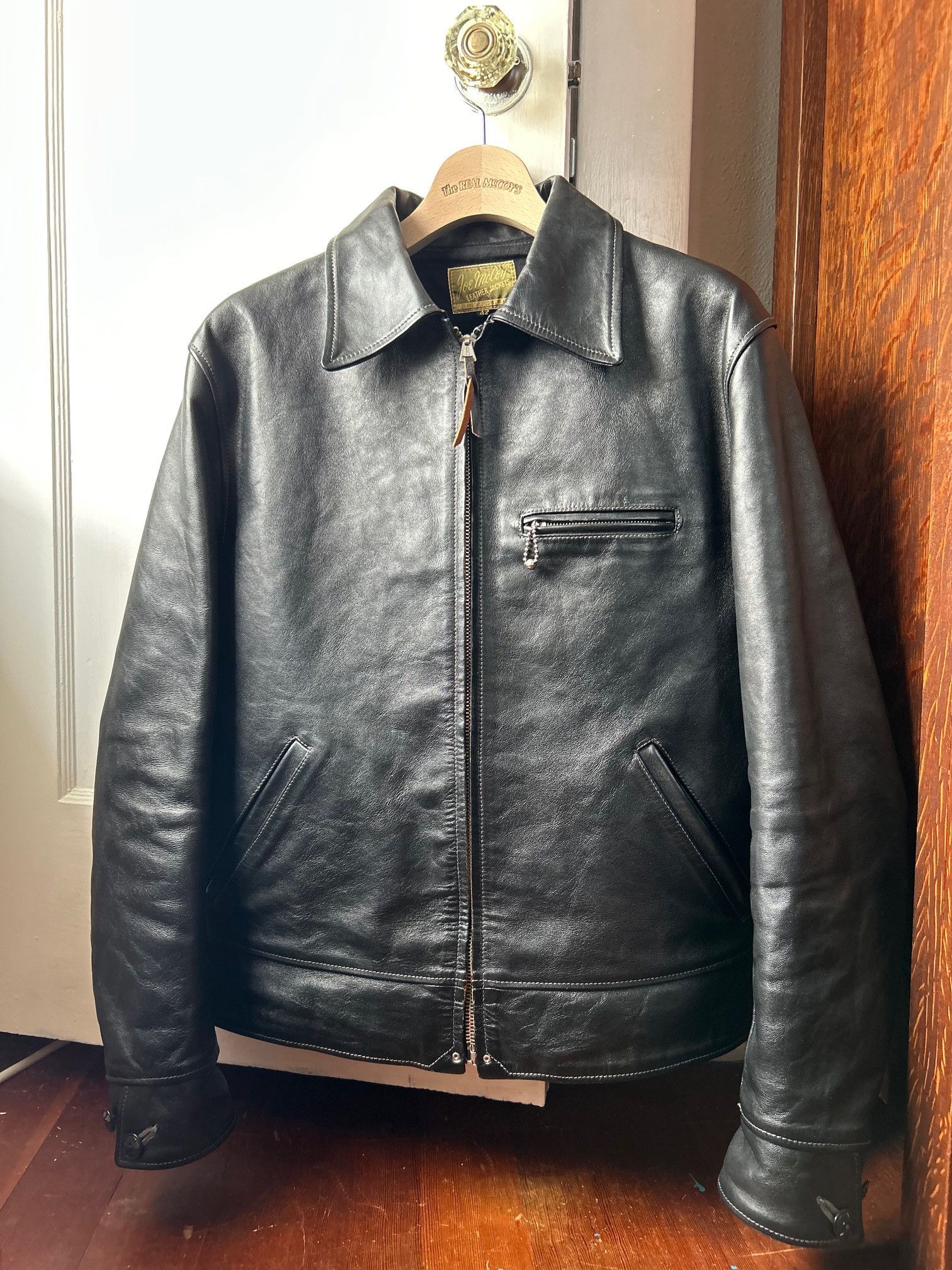 ジャケット・アウター LEATHER SPORTS JACKET NELSON 38 30s LEATHER SPORTS JACKET / NELSON – The Real McCoy's
