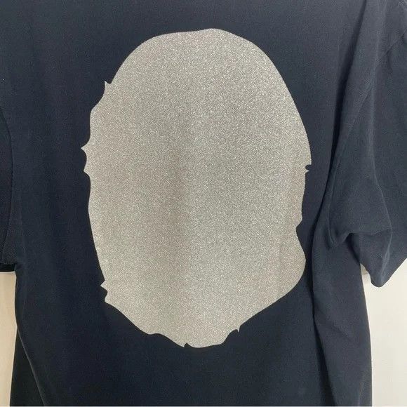 Bape Bape A Bathing Ape Big Ape Head Glitter Tee Black L Size US L / EU 52-54 / 3 - 4 Thumbnail