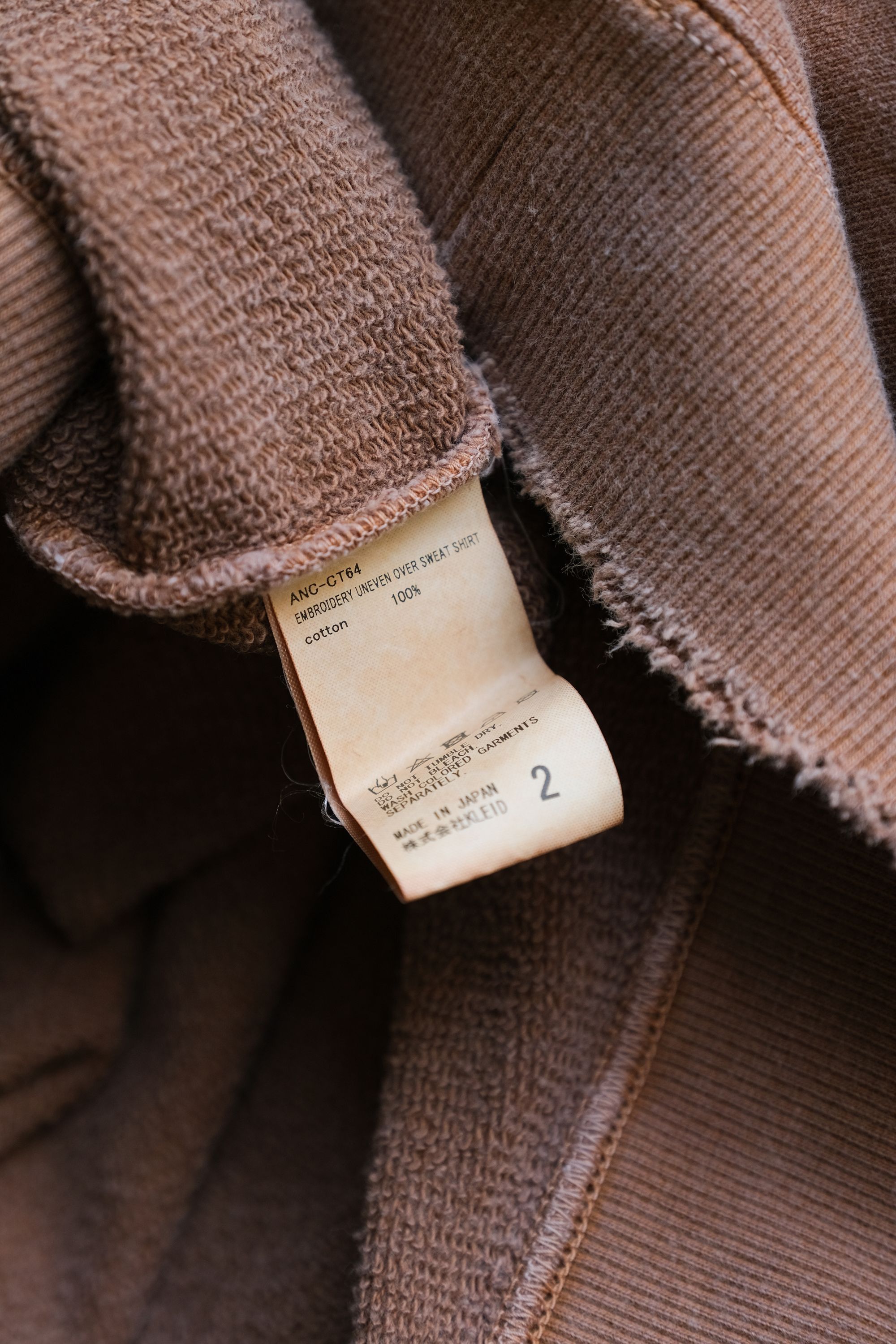 Other ANCELLM EMBROIDERY UNEVEN OVER SWEAT SHIRT (TERRACOTTA) Size US M / EU 48-50 / 2 - 8 Thumbnail