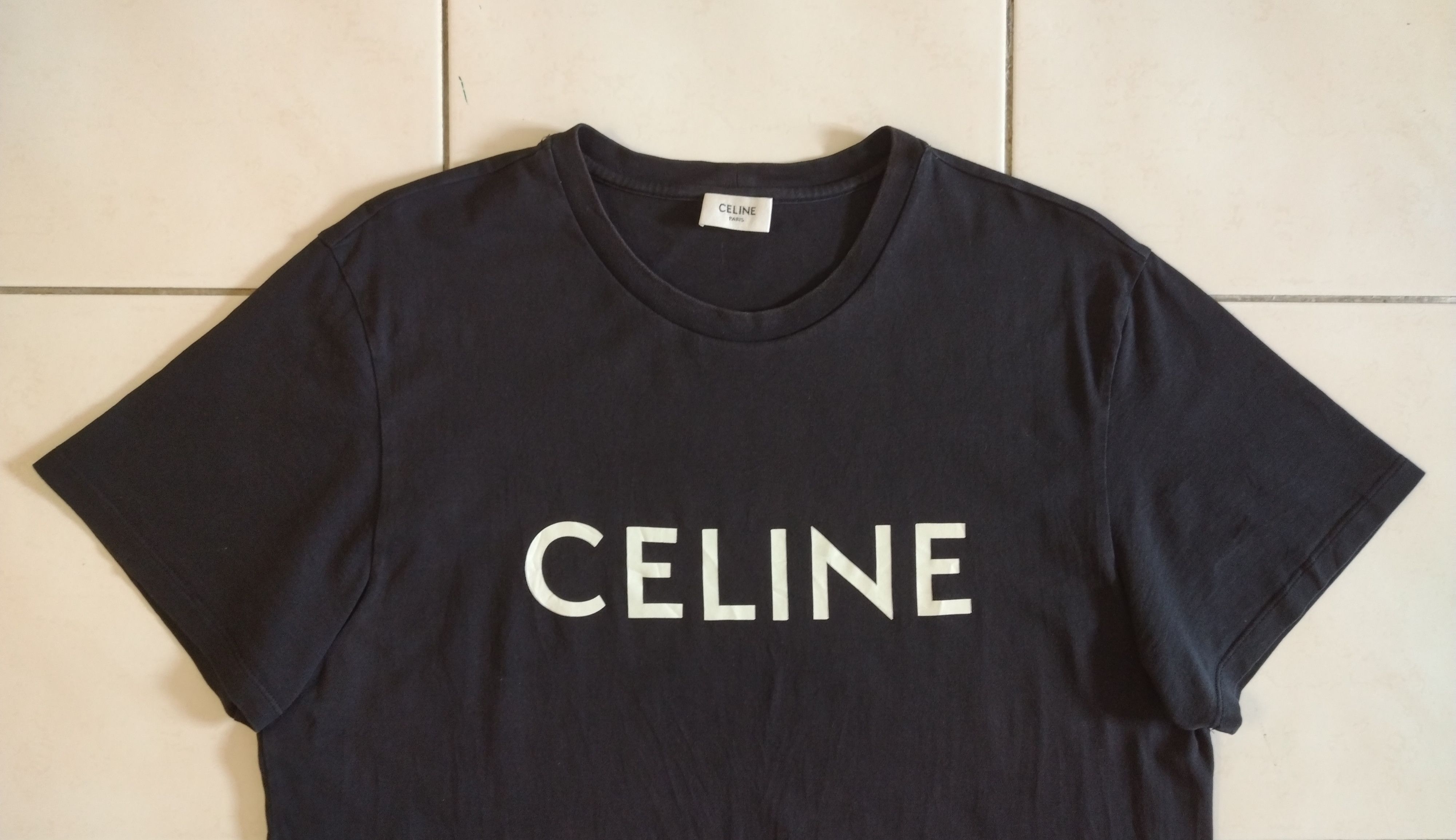 Celine 🔥Last drop! Cool Distressed LISA BLACKPINK Celine Black Tee Size US L / EU 52-54 / 3 - 14 Thumbnail