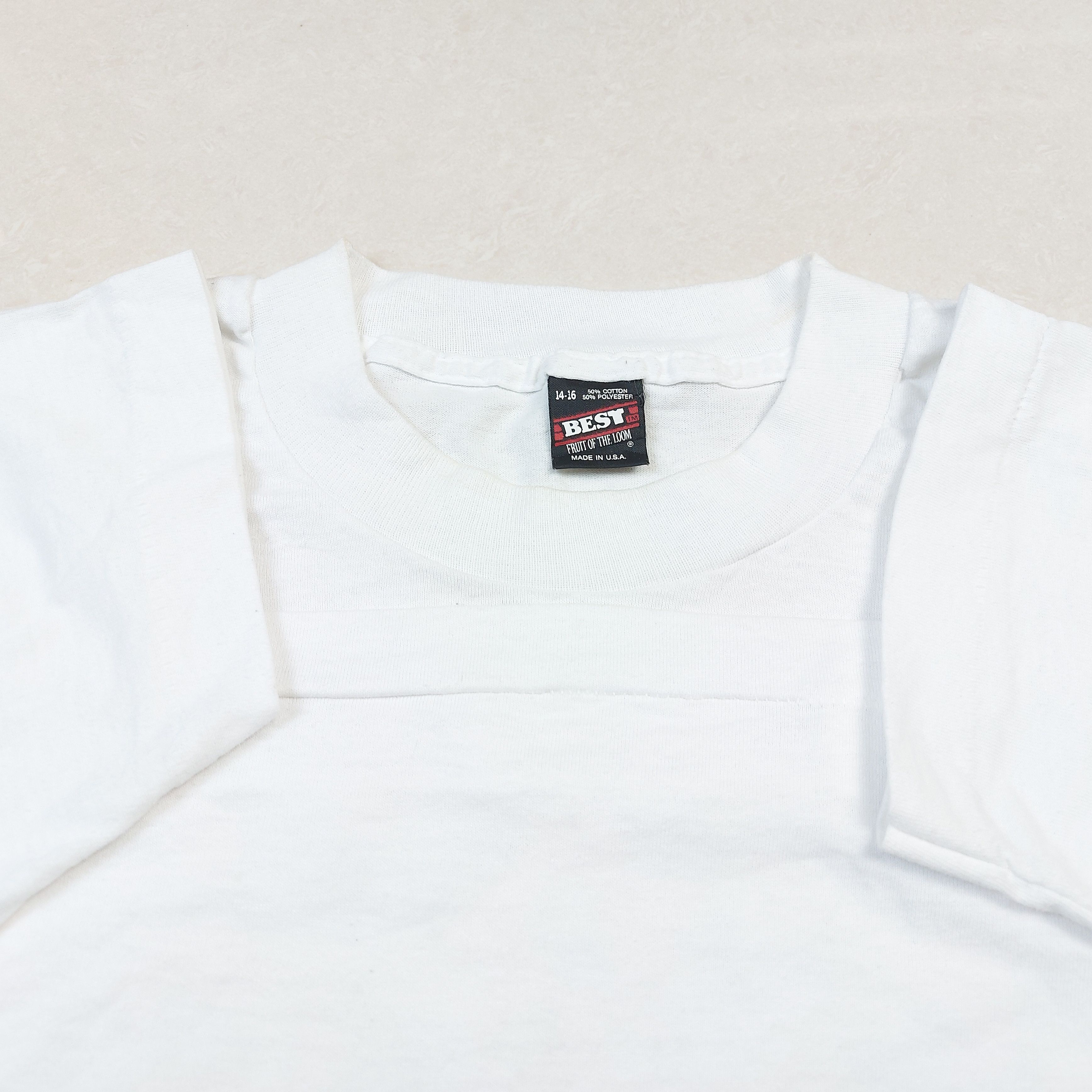 Other Vintage 80s Jesus Loves Me Solid Light USA Single-Stitch TEE Size XL / US 12-14 / IT 48-50 - 6 Thumbnail
