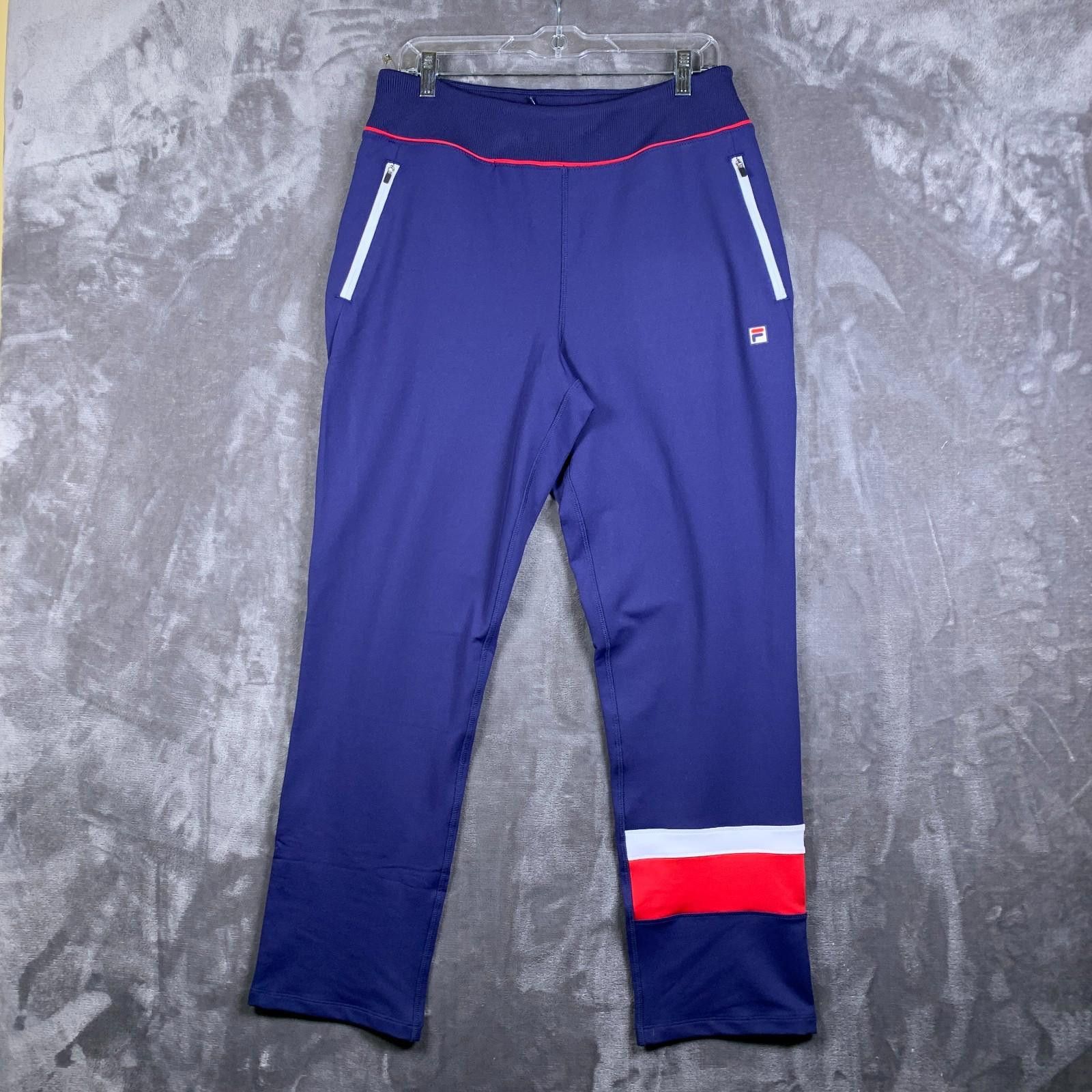 Fila NEW Fila Women’s Heritage Track Pants Sz. L Blue Size 36" / US 14 / IT 50 - 1 Thumbnail