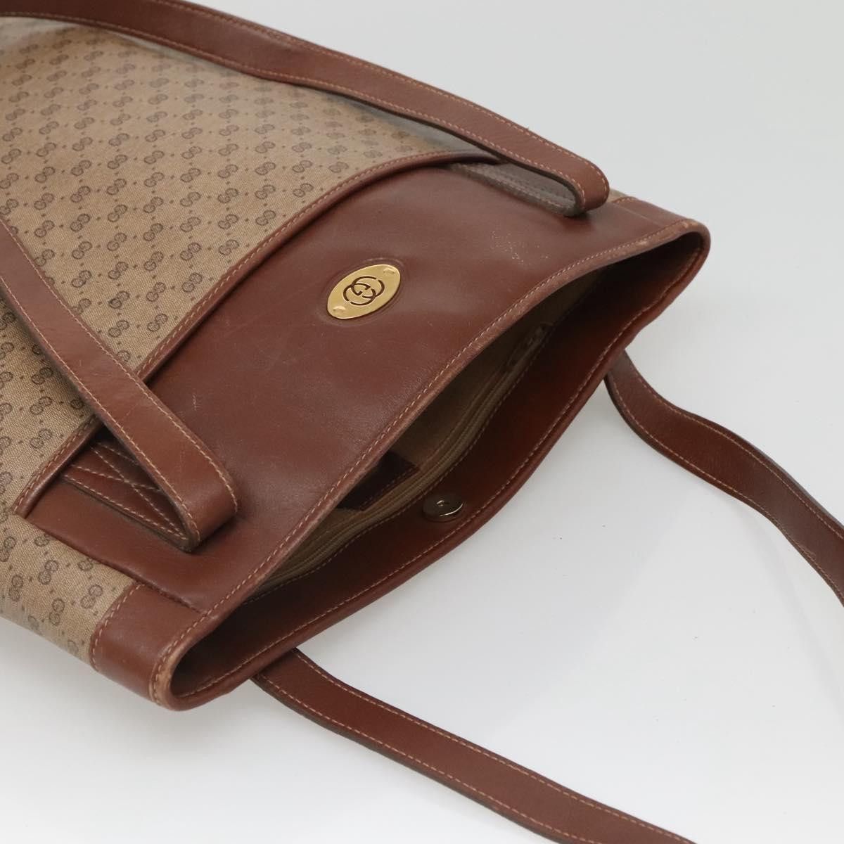 Gucci GUCCI Micro GG Supreme Tote Bag Pvc Beige Gold 002 37 002 37 Size ONE SIZE - 6 Thumbnail