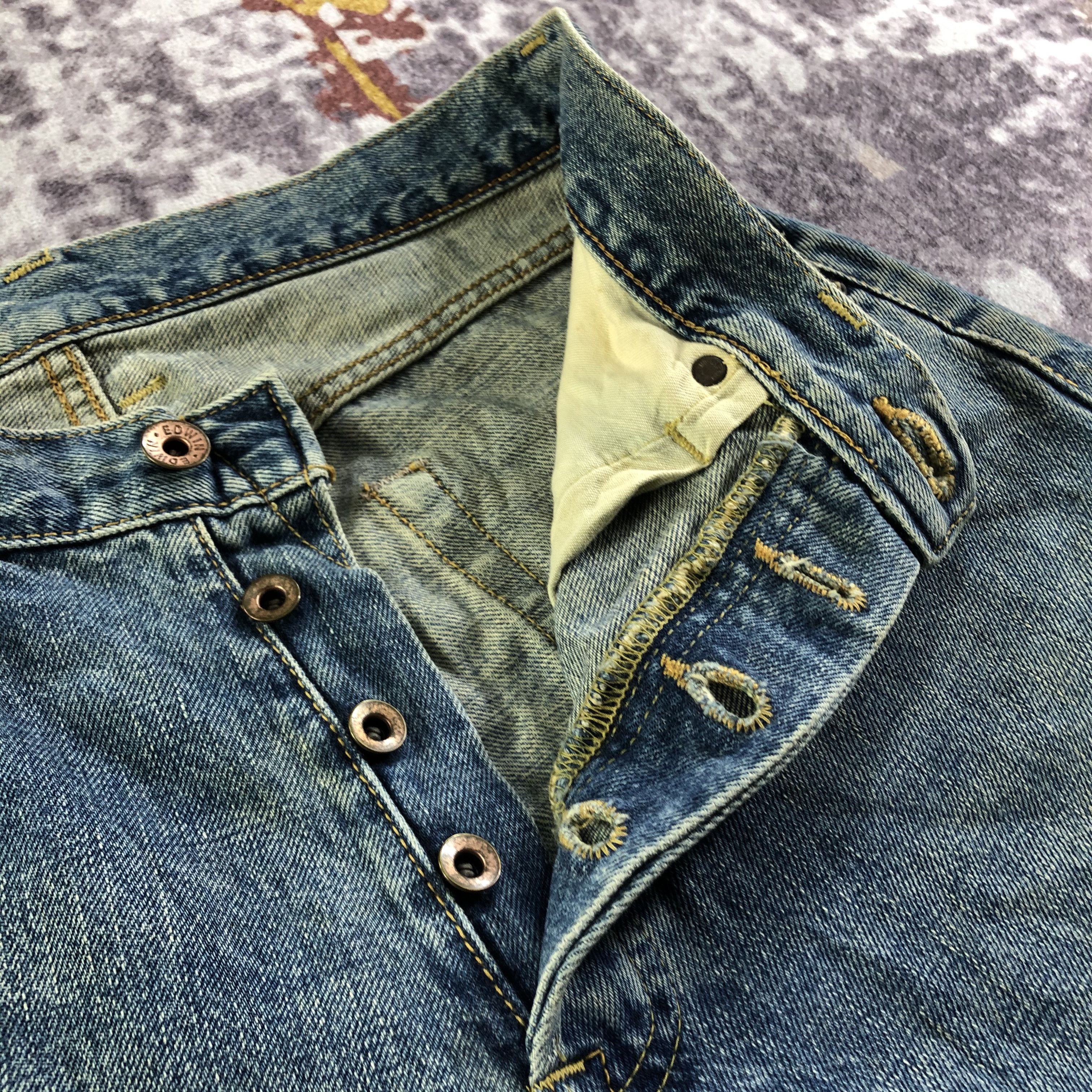 Edwin Vintage 90s Edwin 505 Selvedge Jeans-JM3600 Size US 31 - 6 Thumbnail