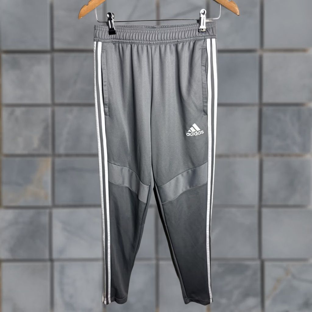 Adidas Adidas Pants Mens Small Gray AEROREADY Three Stripe Athletic Tapered Track Pants Size US 29 - 1 Thumbnail