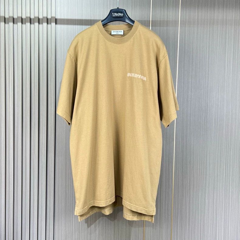 Balenciaga Balenciaga Embroidered Reverse Letter Logo Short Sleeve Size US M / EU 48-50 / 2 - 1 Thumbnail