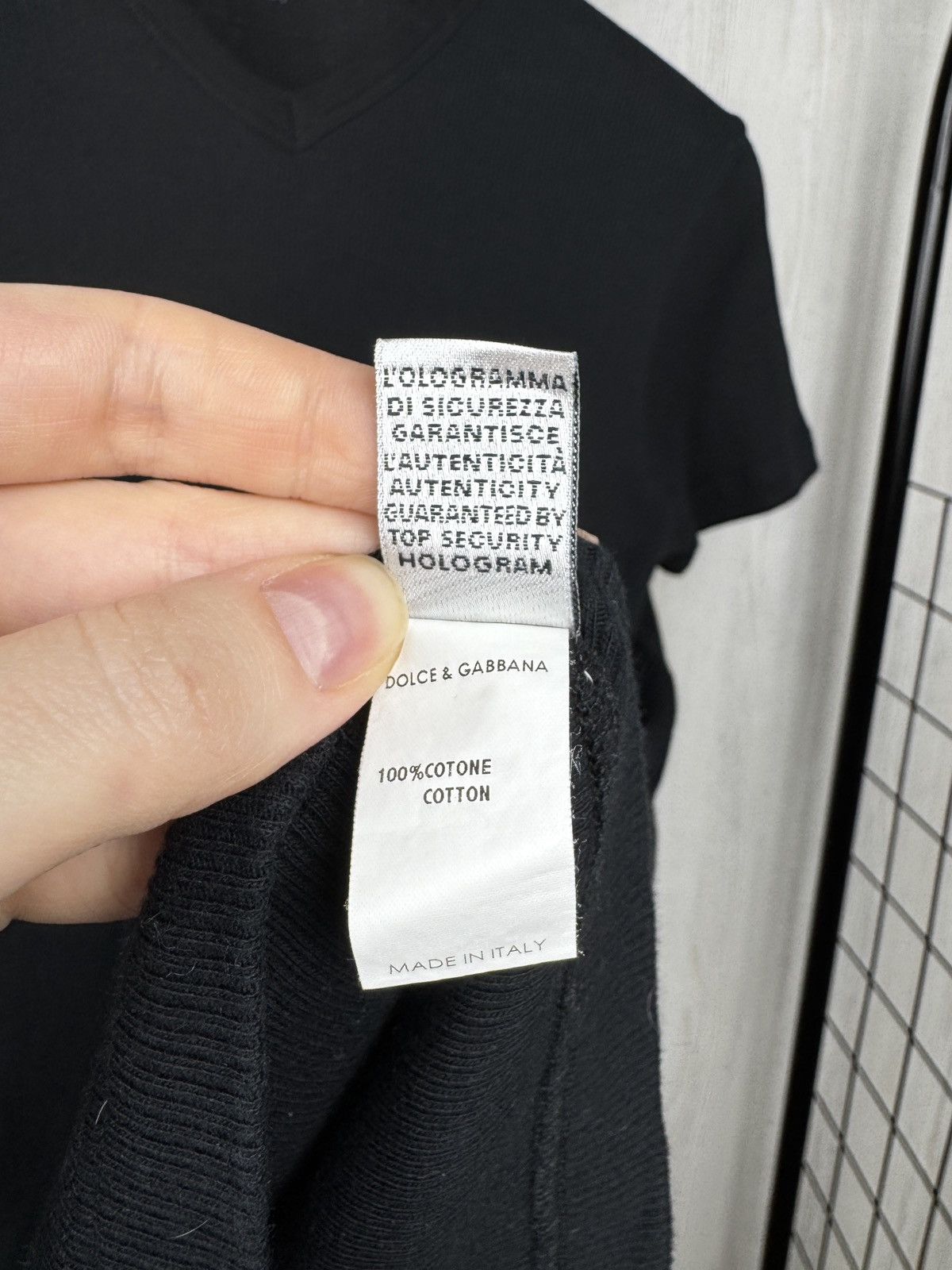 Dolce & Gabbana Dolce & Gabbana Intimo black ribbed stretched unisex t-shirt Size L / US 10 / IT 46 - 10 Thumbnail