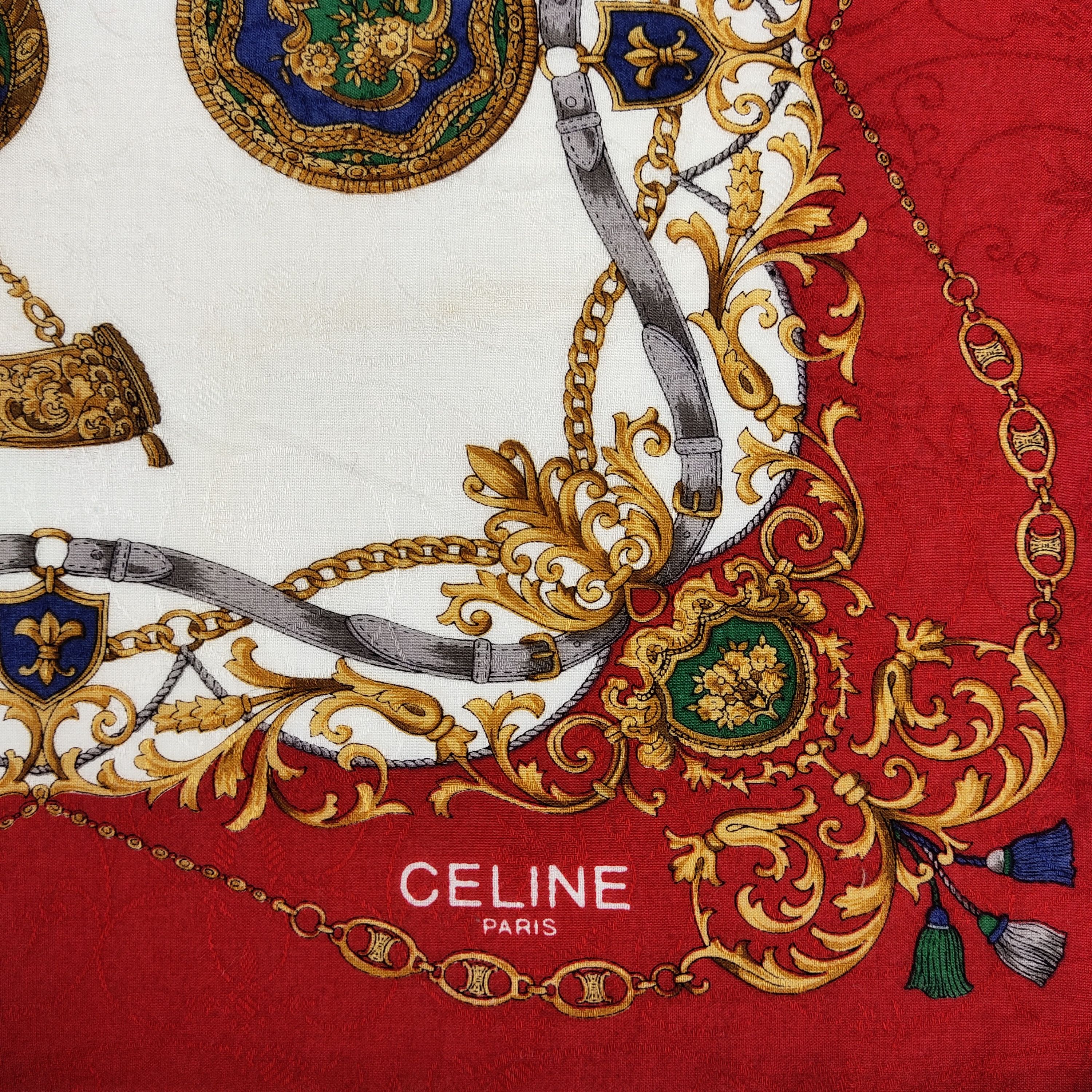 Celine × Vintage Celine Handkerchief / Neckerchief / Bandana FZ570 Size ONE SIZE - 5 Thumbnail