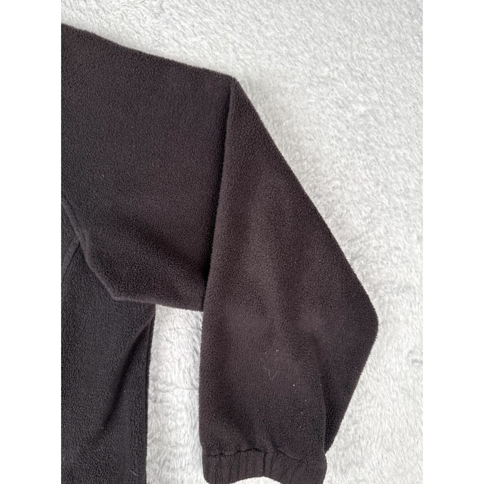 Vintage Columbia Fleece Jacket Womens XL Black Full Zip Mock Neck Pockets Zipper Pockets Warm Outdoor Casual Travel Size XL / US 12-14 / IT 48-50 - 2 Thumbnail