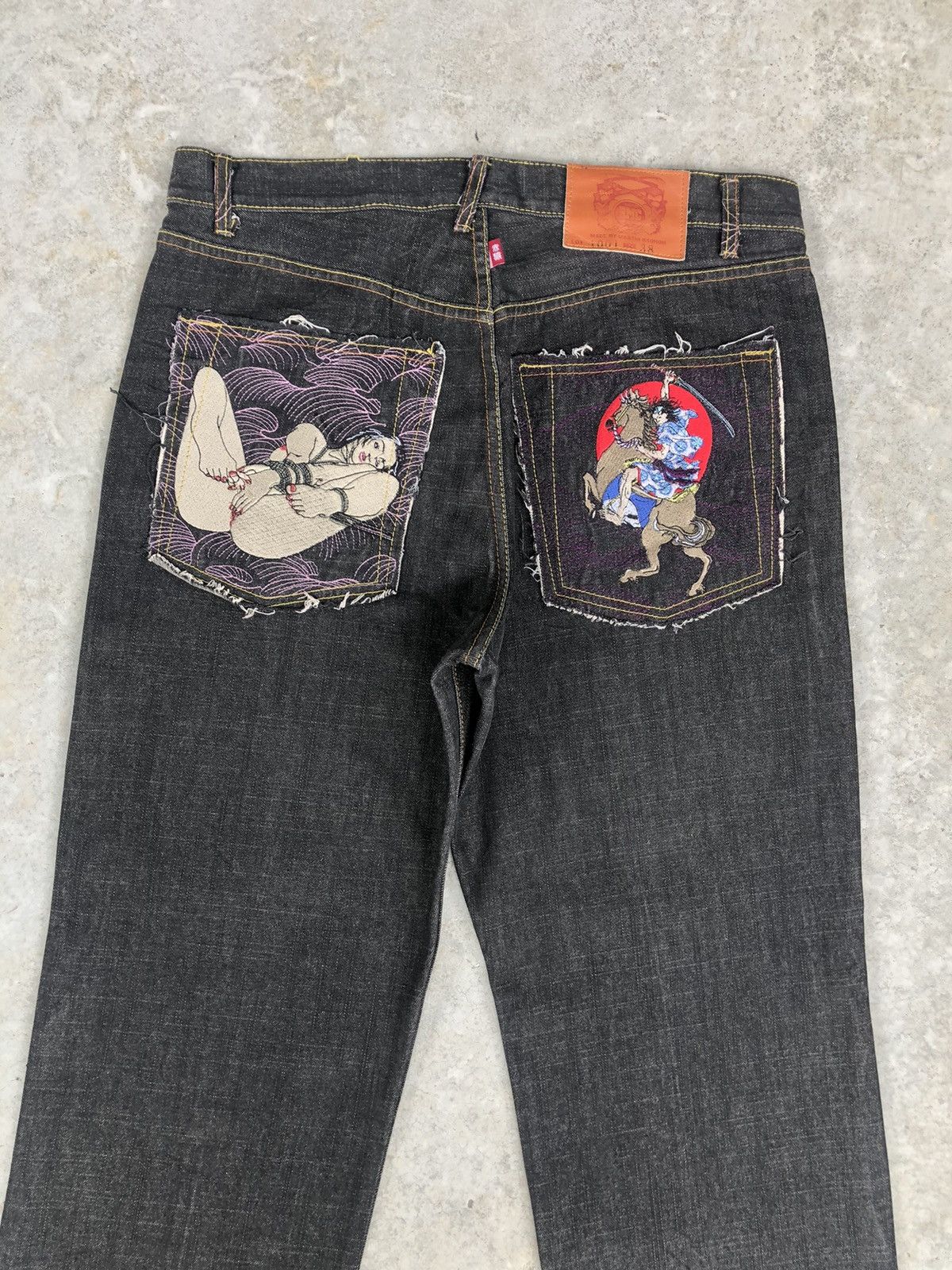RMC Jeans Red Monkey Company Embroidered Jeans Distressed Size US 36 / EU 52 - 8 Thumbnail