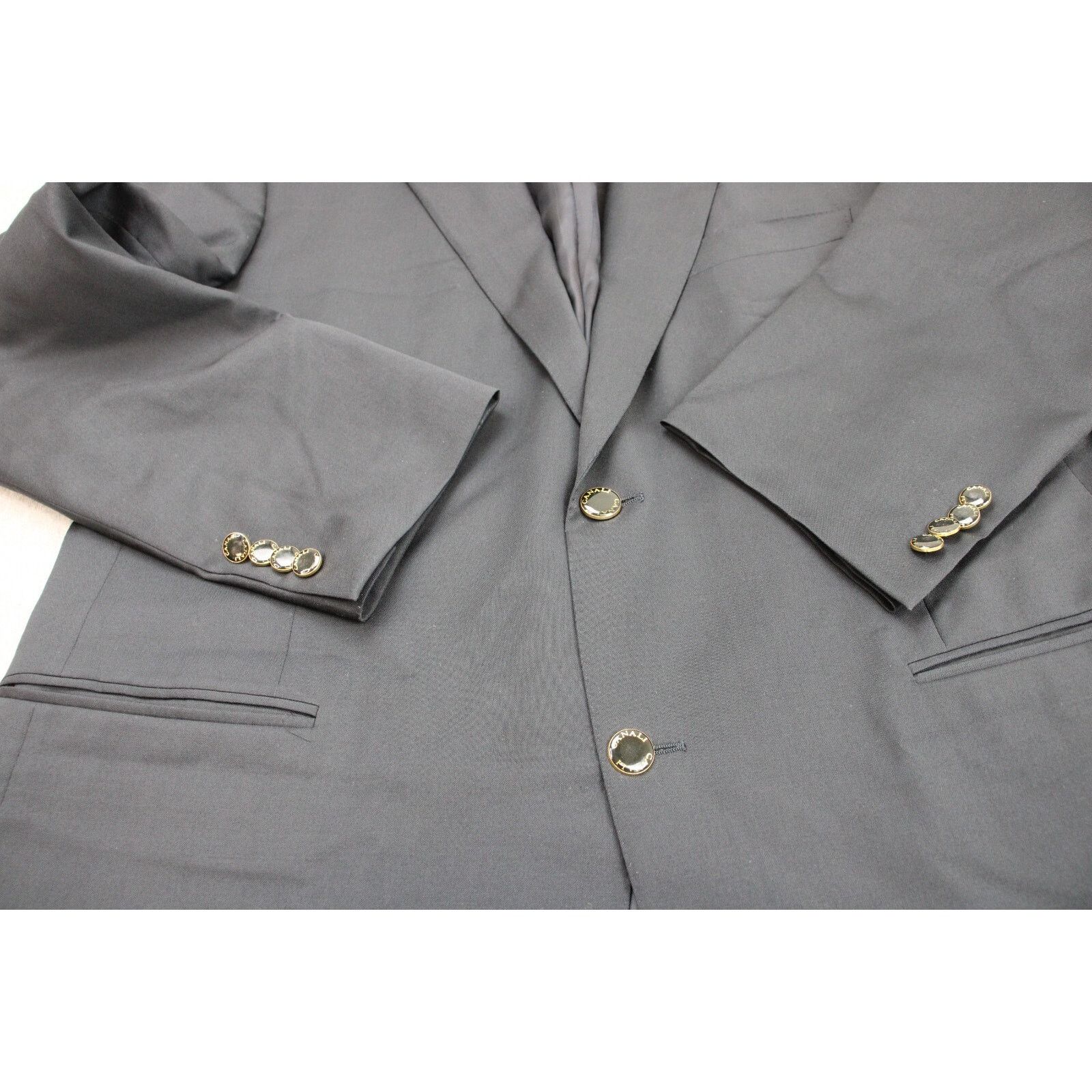 Canali Canali Blazer Mens IT56R / US 46R Black 100% Wool Size 46R - 9 Thumbnail