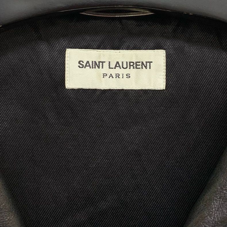 Saint Laurent Paris Saint Laurent Paris Leather motorcycle jacket 2505-Nextarro Size US M / EU 48-50 / 2 - 2 Thumbnail