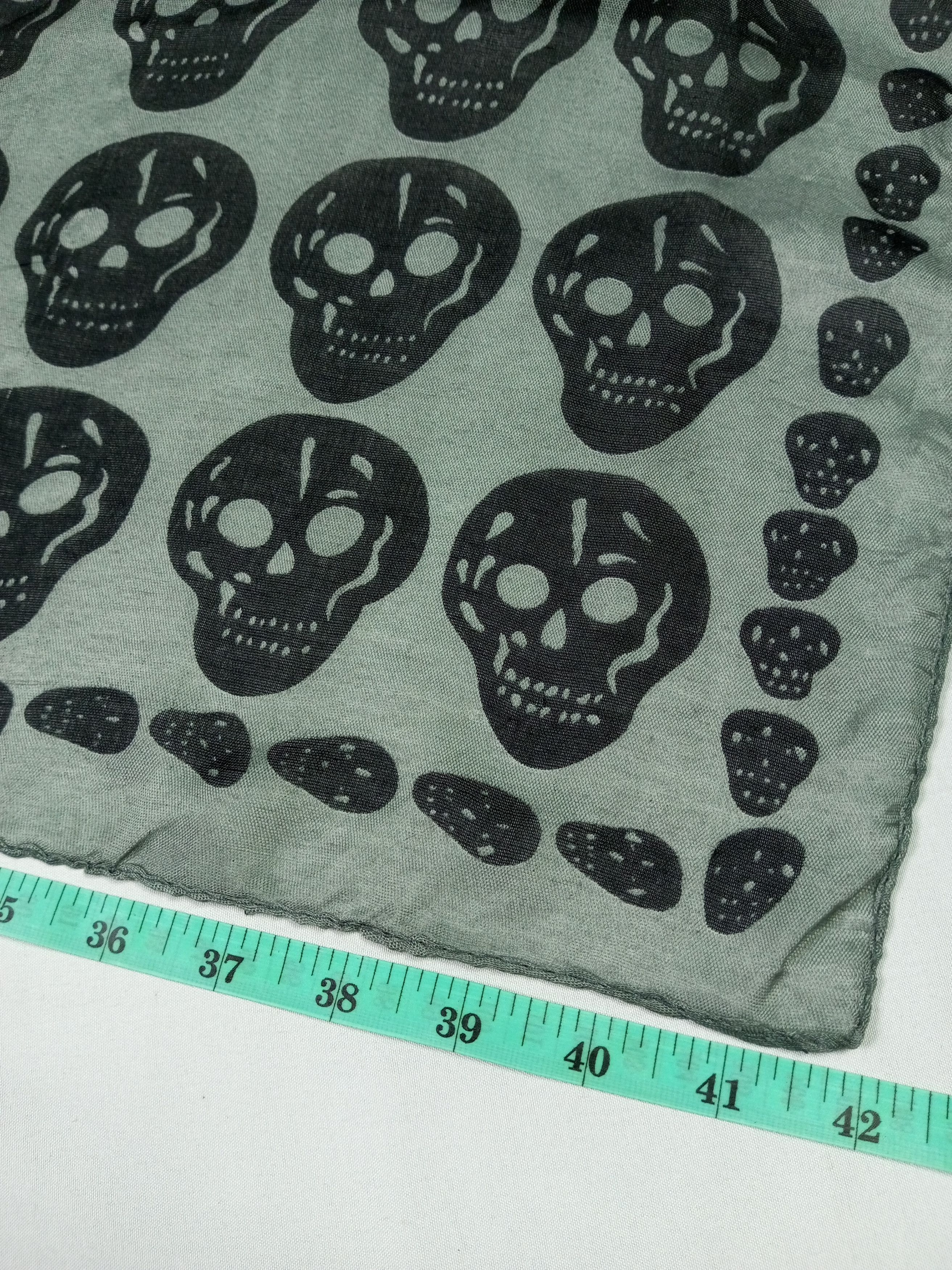【McQ Alexander McQueen】SKULL MUFFLER McQueen Classic Skull Silk Scarf | Neiman Marcus