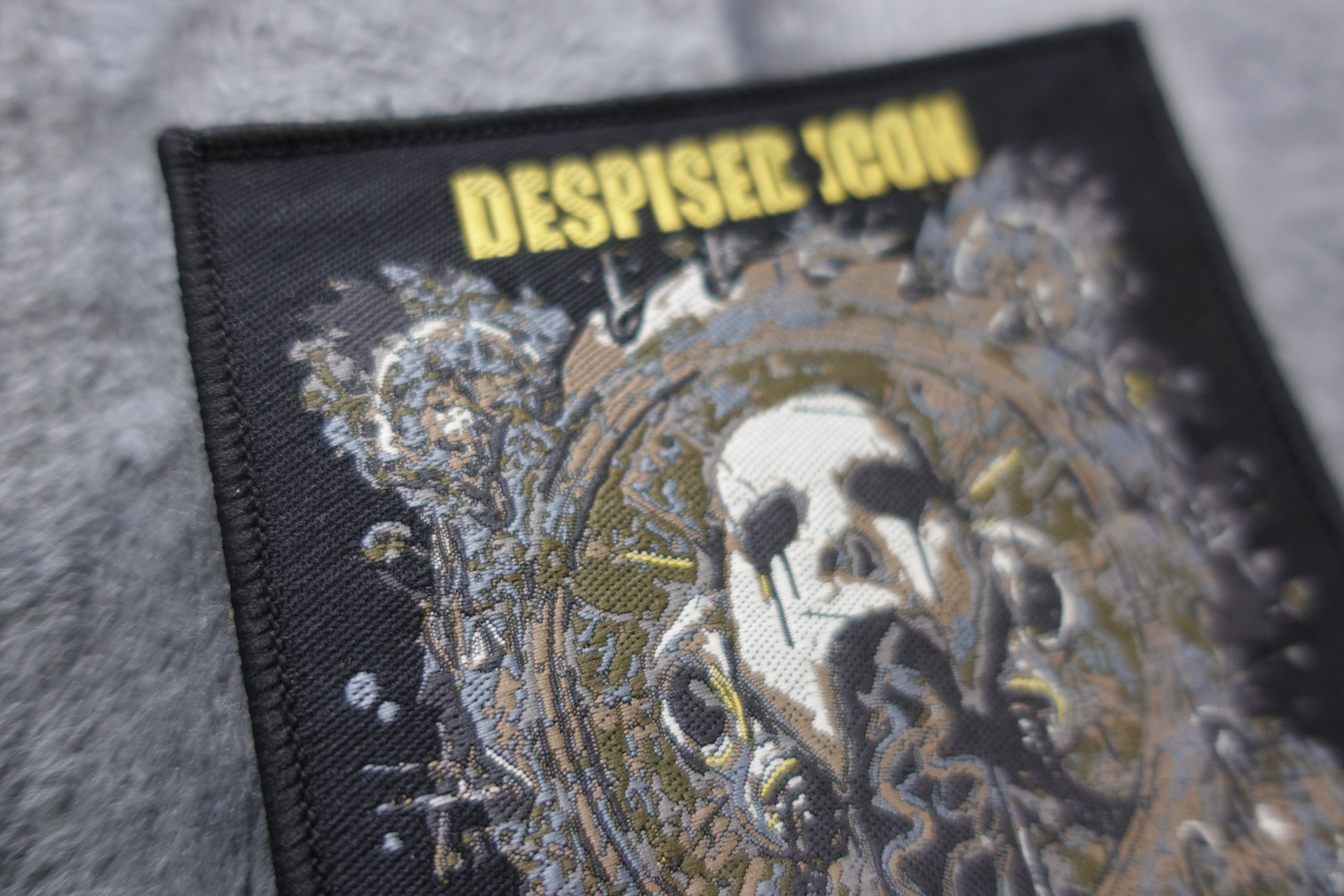 Band Tees Despised Icon "The ills of modern man" woven patch Deathcore Size ONE SIZE - 2 Thumbnail