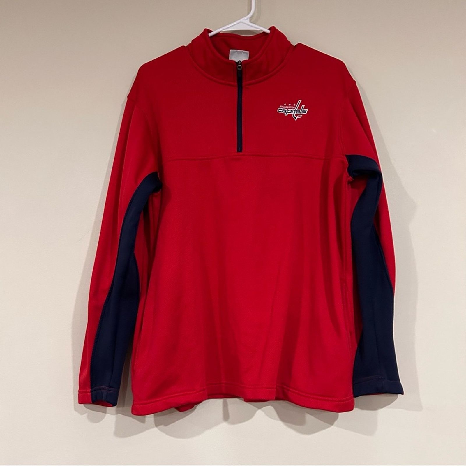 NHL Washington Captitals Hockey Quarter Zip Pullover Size US L / EU 52-54 / 3 - 1 Thumbnail