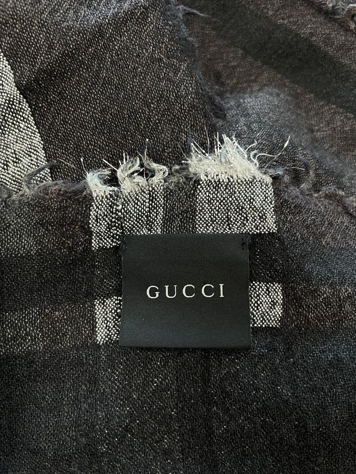 Gucci Gucci Scarf Monogram GG Pattern Print Size ONE SIZE - 5 Thumbnail
