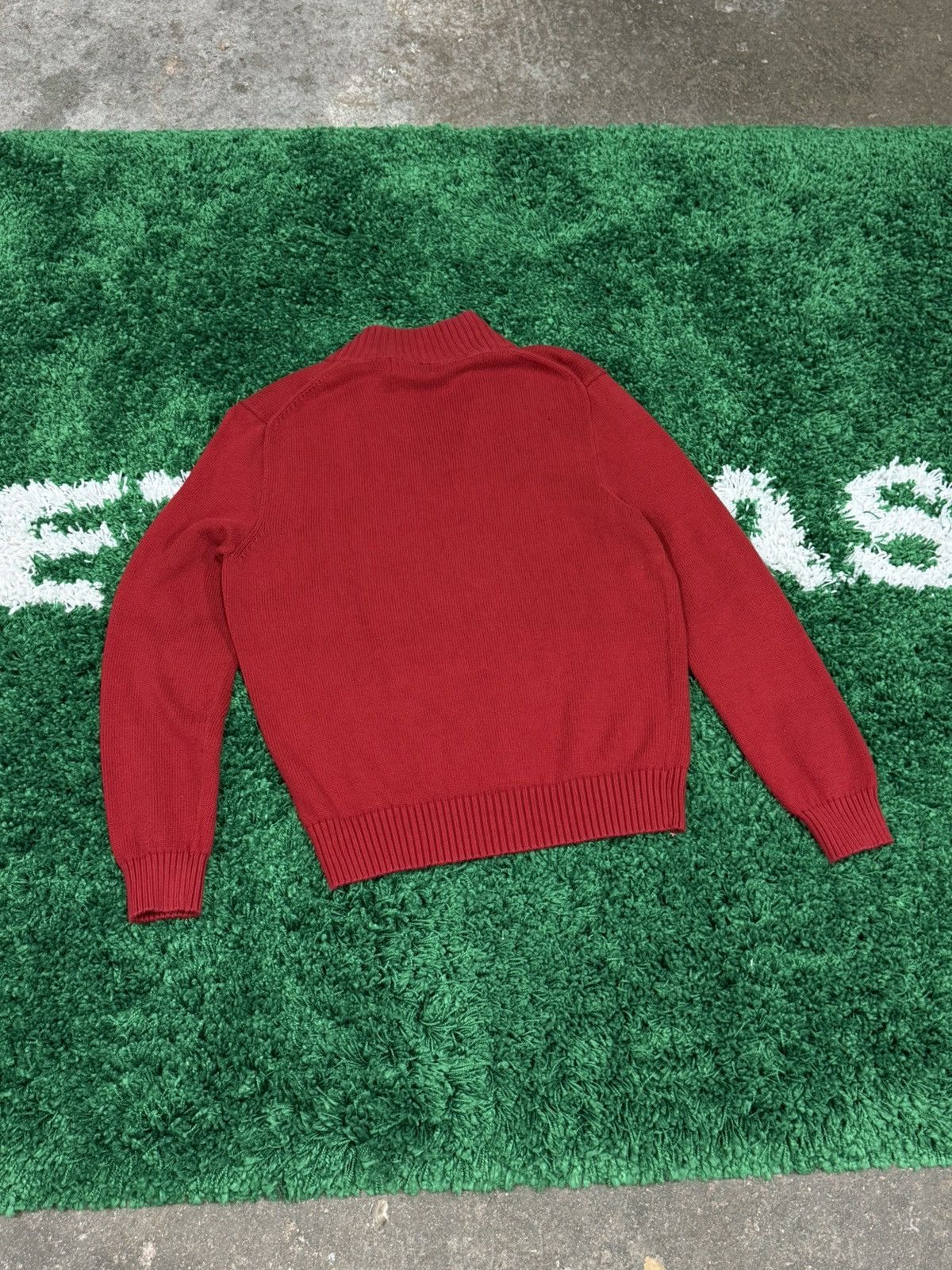 Polo Ralph Lauren Polo Ralph Lauren Red Knit Sweater Quarter Zip Logo Medium Size US M / EU 48-50 / 2 - 5 Thumbnail