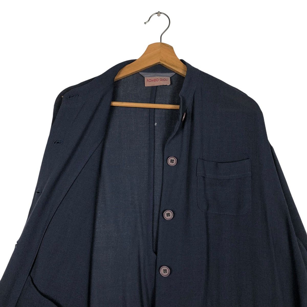 Romeo Gigli 🔥VINTAGE 80’s SAMPLE BUTTON JACKET ROMEO GIGLI RUNWAY PICK Size US M / EU 48-50 / 2 - 15 Thumbnail