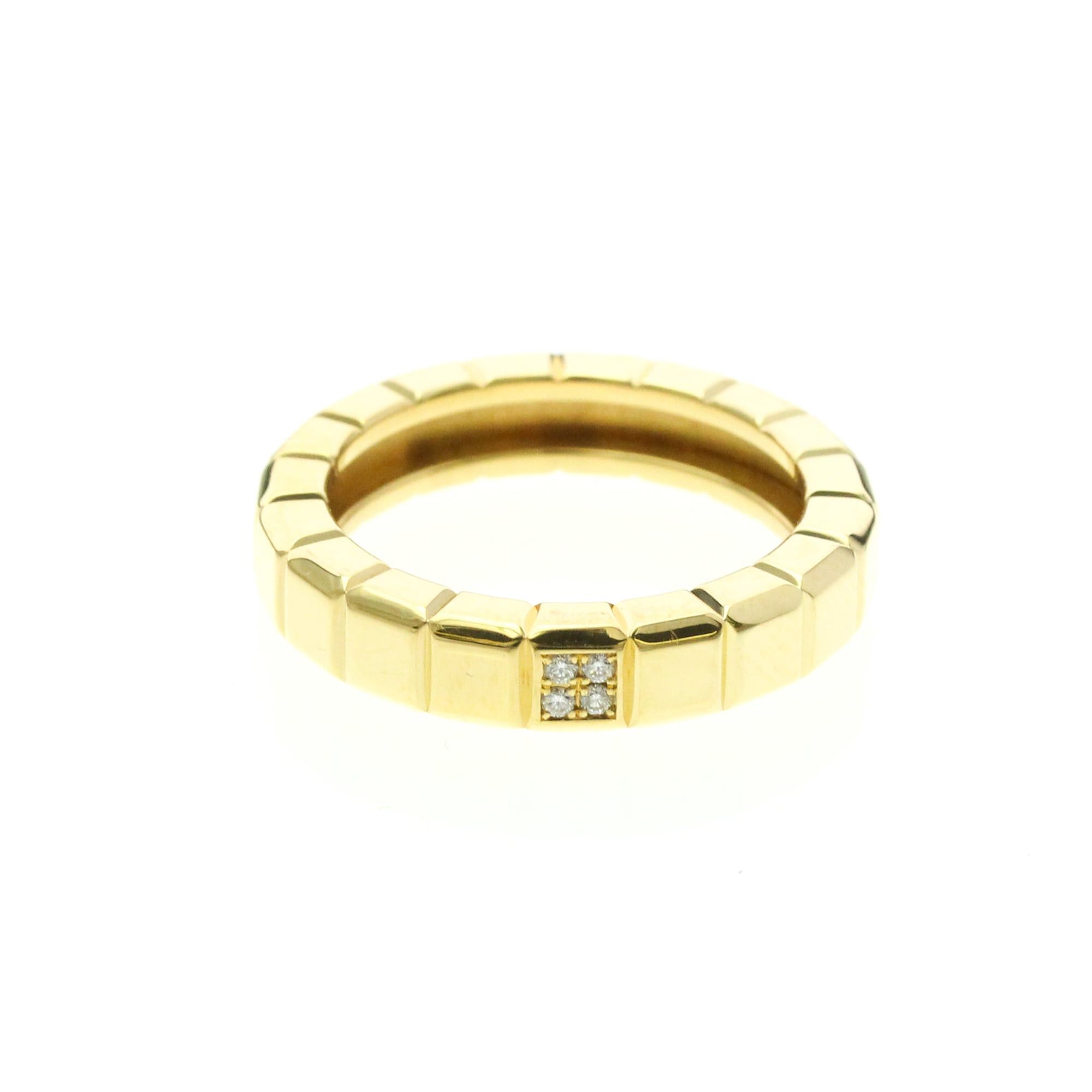 Chopard Chopard Ice Cube Ring 82/3789 Yellow Gold (18K) Fashion Diamond Band Ring Gold Size ONE SIZE - 1 Thumbnail