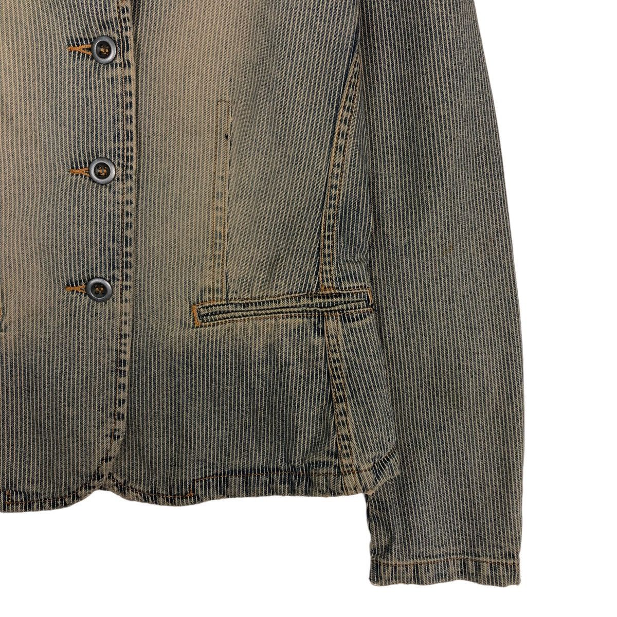 Calvin Klein 🔥VINTAGE CHORE STRIPED WORK JACKET CROPPED CALVIN KLEIN Size M / US 6-8 / IT 42-44 - 7 Thumbnail