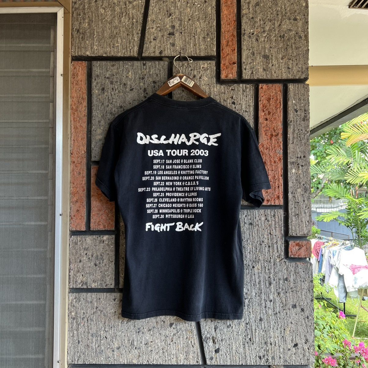 Band Tees VTG 2003 Discharge Fight Back USA Tour Tee Shirt Punk Size US L / EU 52-54 / 3 - 3 Thumbnail