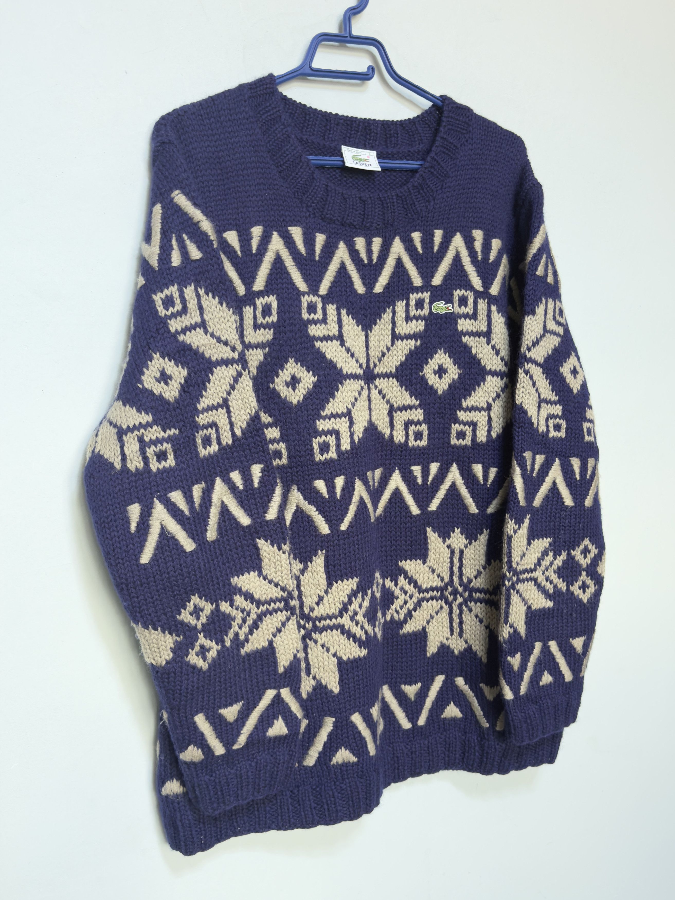 Lacoste 🔥 Vintage Lacoste knitted wool sweater heavy L/ xl Size US L / EU 52-54 / 3 - 1 Thumbnail