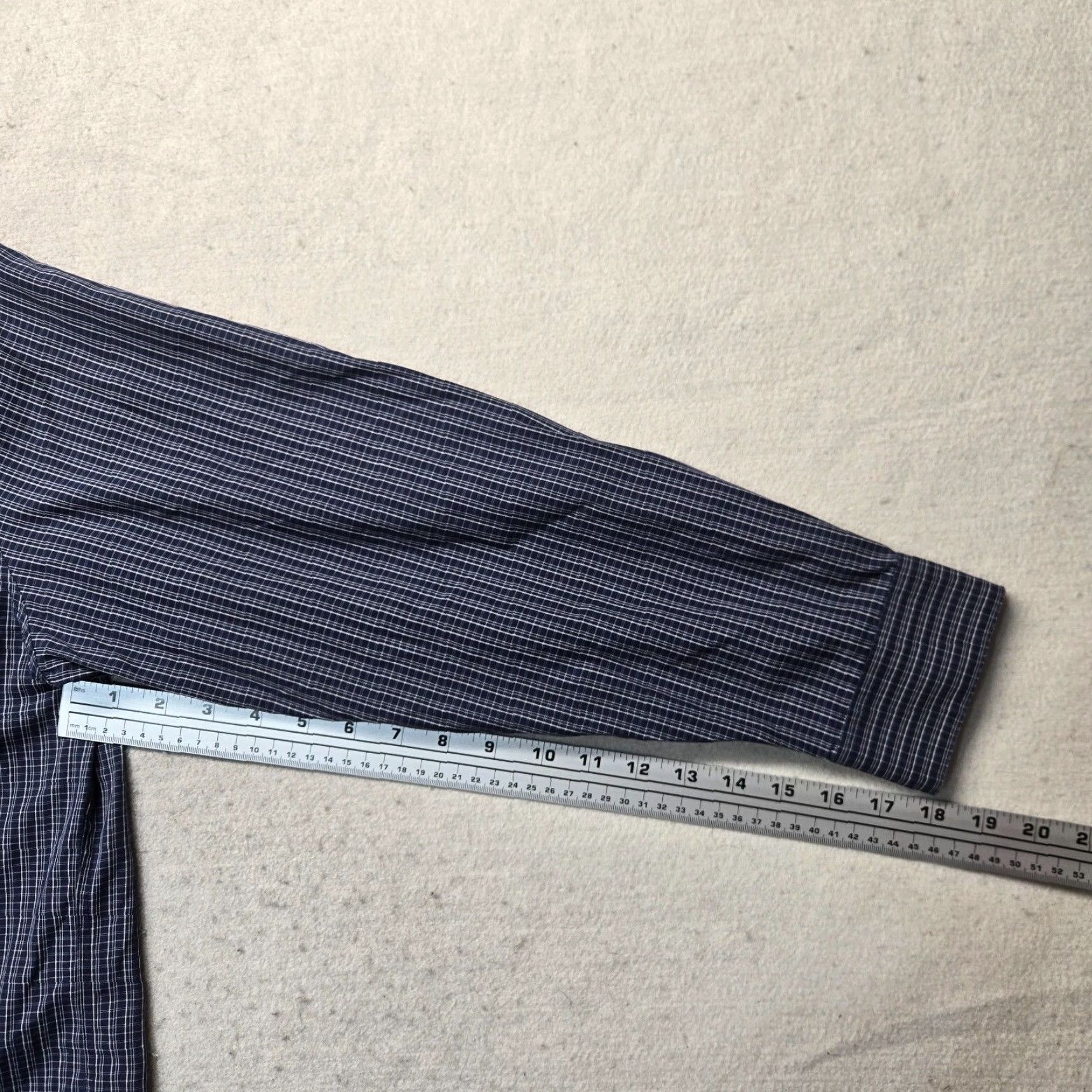 Calvin Klein Calvin Klein Blue Plaid Long Sleeve Button-Up Shirt Adult Men 17.5 32/33 Blue Calvin Klein Shirt Men's 17.5 32/33 Size US XL / EU 56 / 4 - 5 Thumbnail