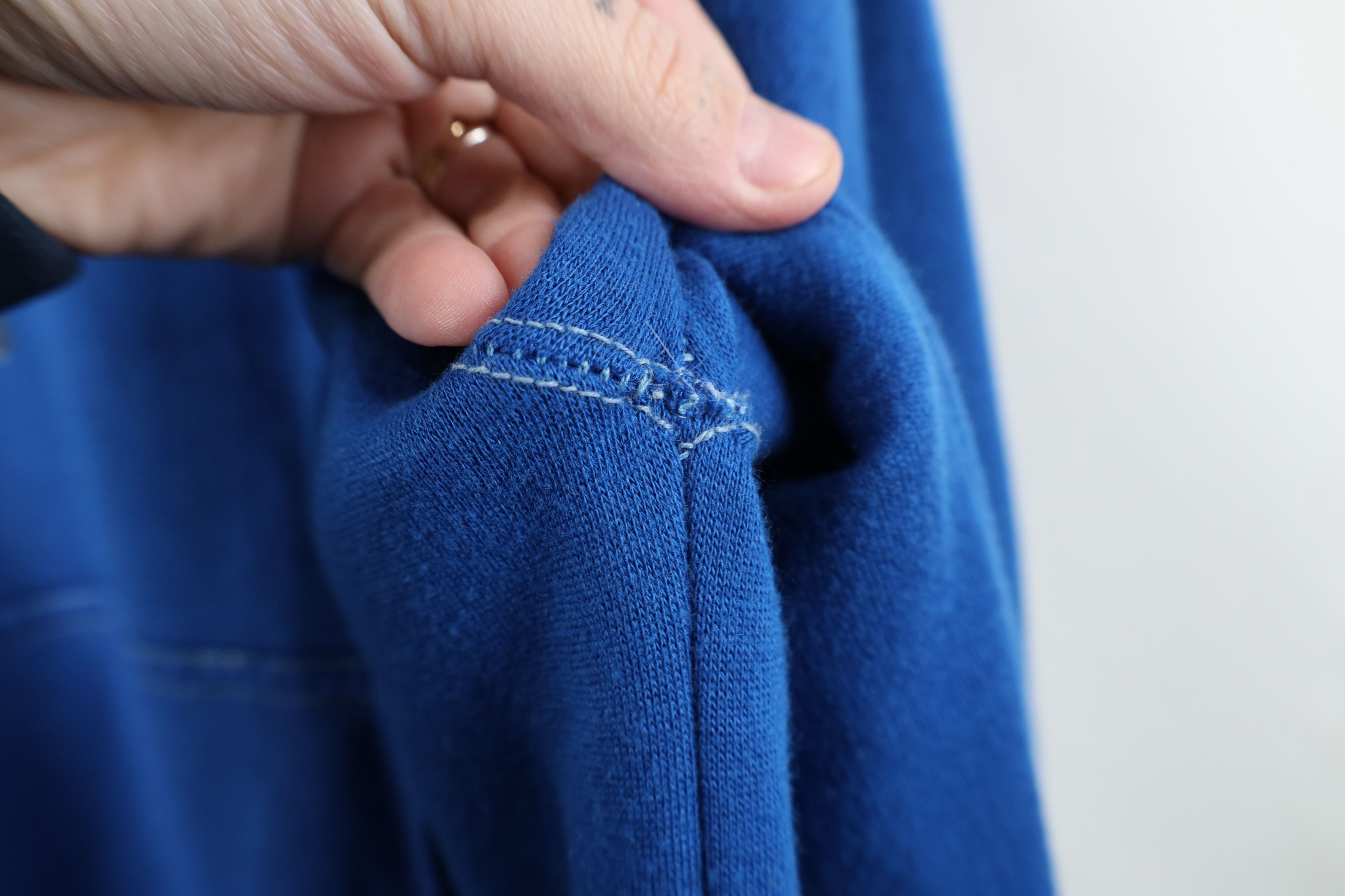 Vintage Vintage 70s Streetwear Blank Hoodie Sweatshirt Royal Blue Size US S / EU 44-46 / 1 - 5 Thumbnail