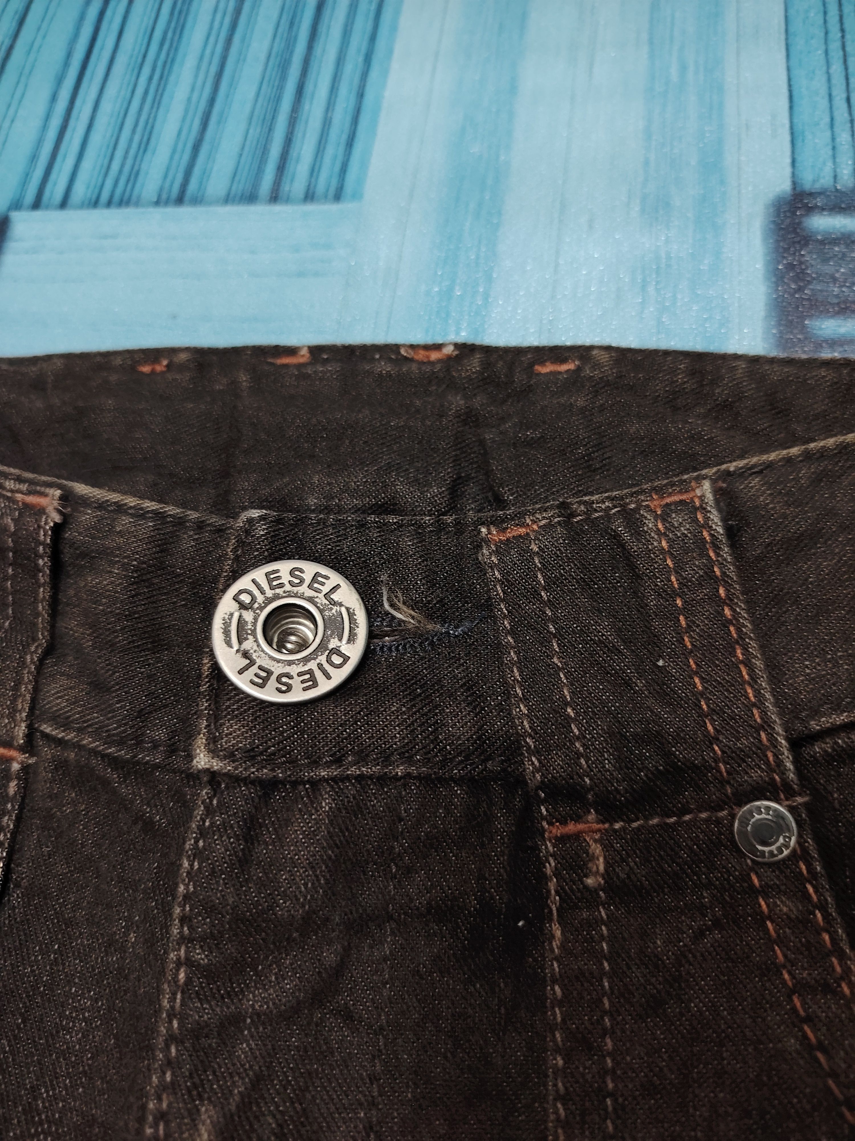 Diesel 💥Insane 90s Diesel Industry Flared Jeans Size 28" / US 6 / IT 42 - 6 Thumbnail