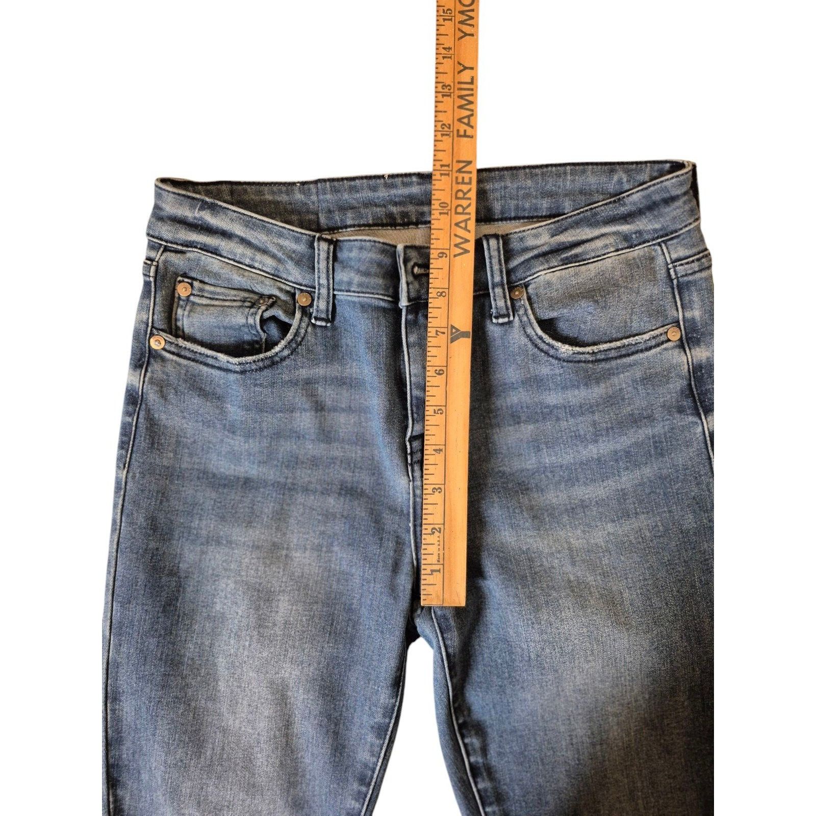 Pistola Pistola Audrey Mid Rise Skinny Jeans Raw Hem Medium Wash Jea Size 28" / US 6 / IT 42 - 4 Thumbnail