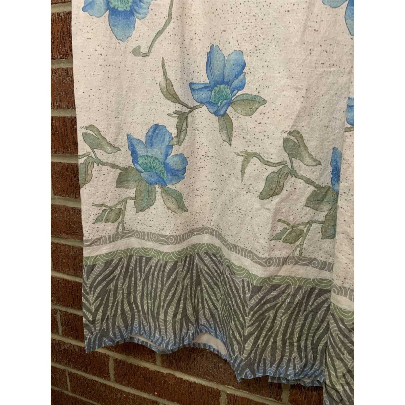 Other Liz Baker Women’s Dress Set Linen Floral Tropical 10 Petite Size L / US 10 / IT 46 - 4 Thumbnail