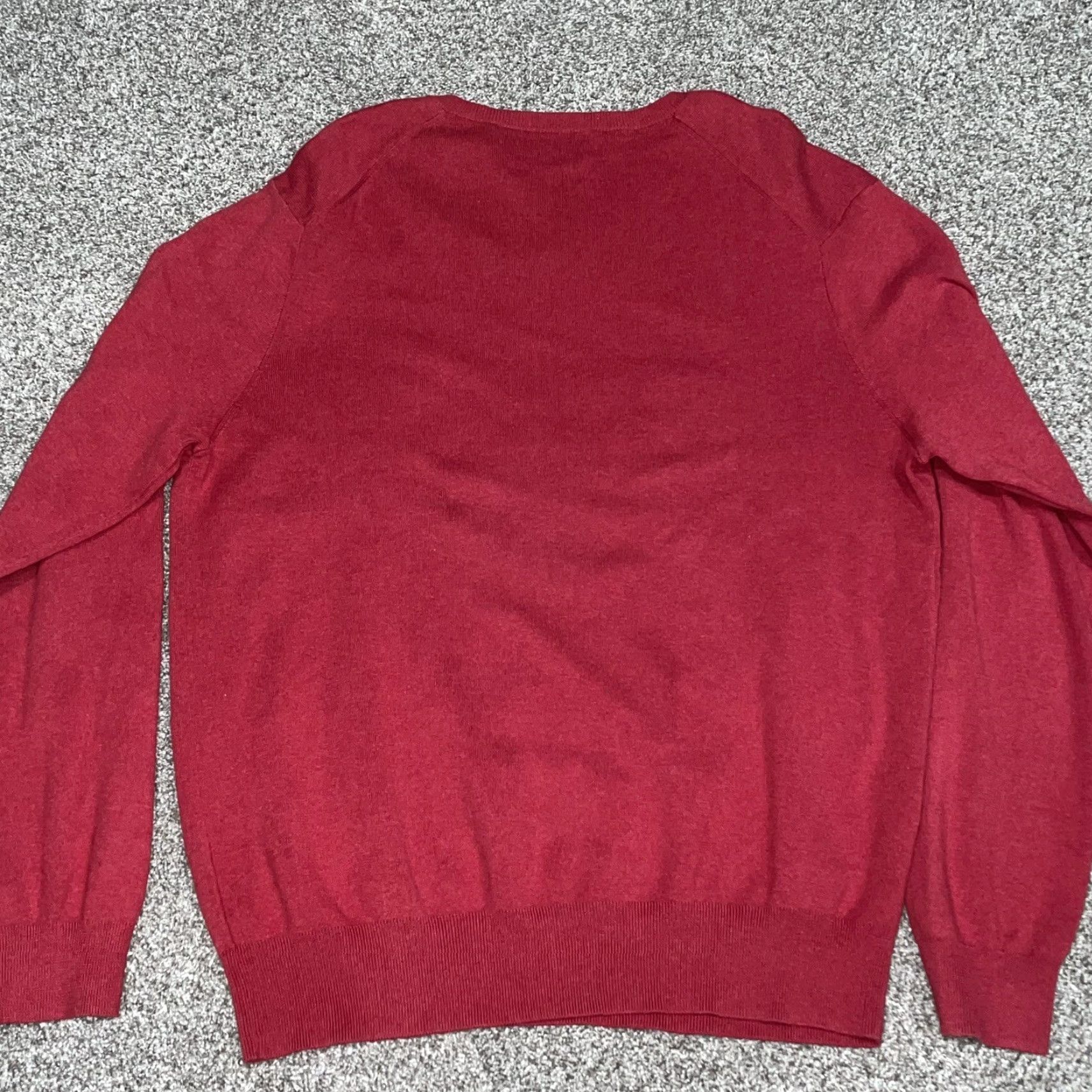 Polo Ralph Lauren Polo Ralph Lauren Sweater Mens Long Sleeve Red 100% Cotton L Pullover Size US L / EU 52-54 / 3 - 5 Thumbnail