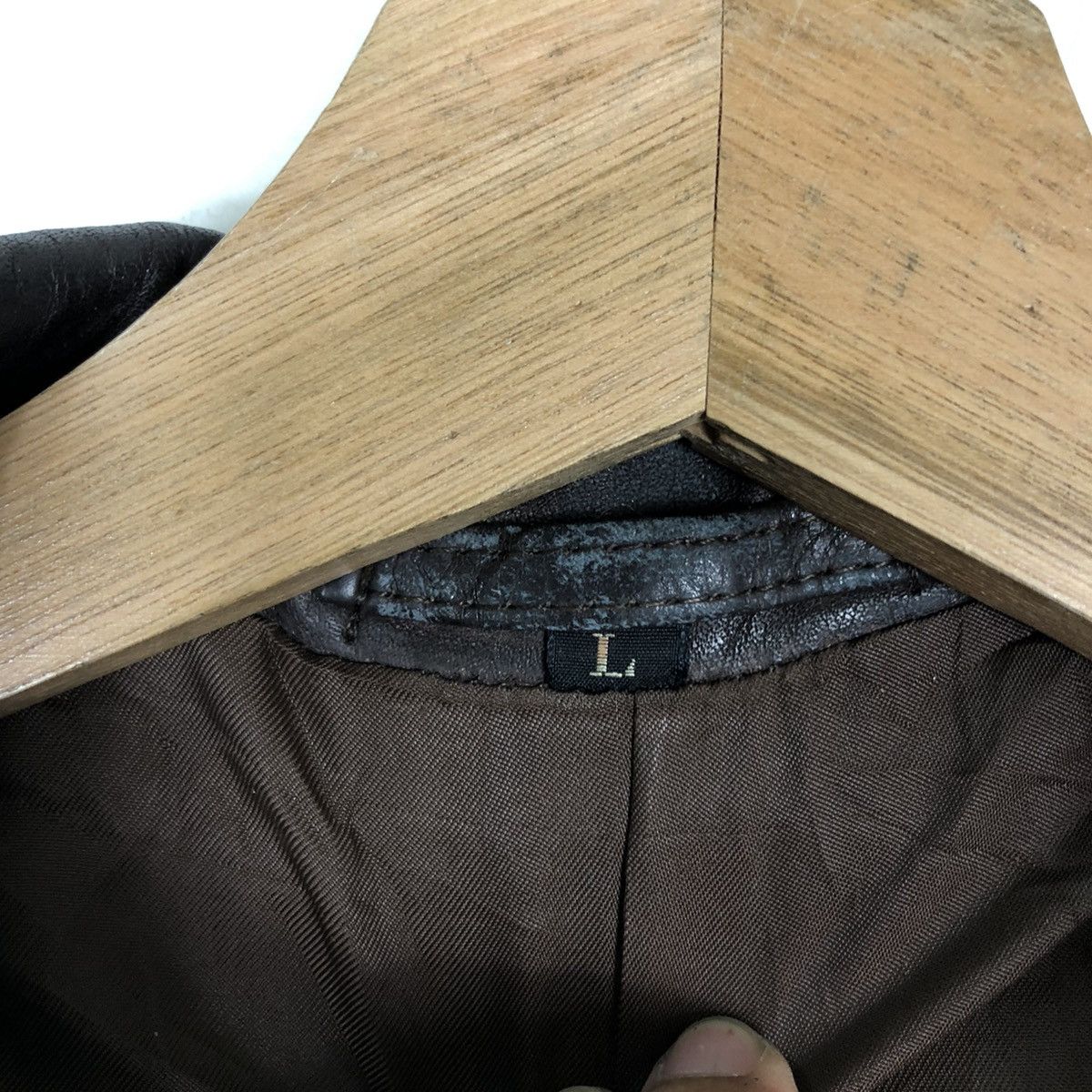 Genuine Leather 🔥90’s Double Breast Genuine Leather Jacket Rick Owens Size US L / EU 52-54 / 3 - 13 Thumbnail