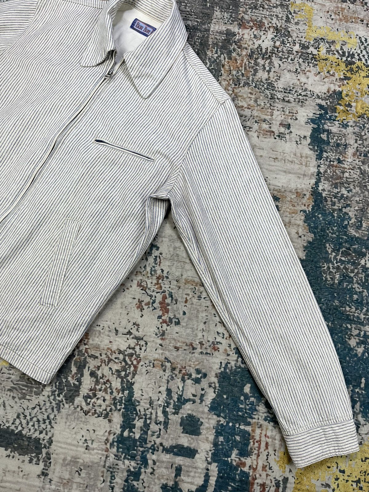 Blue Blue Japan Vtg Blue Blue Japan Hickory Stripe Work Jacket Size US XS / EU 42 / 0 - 7 Thumbnail